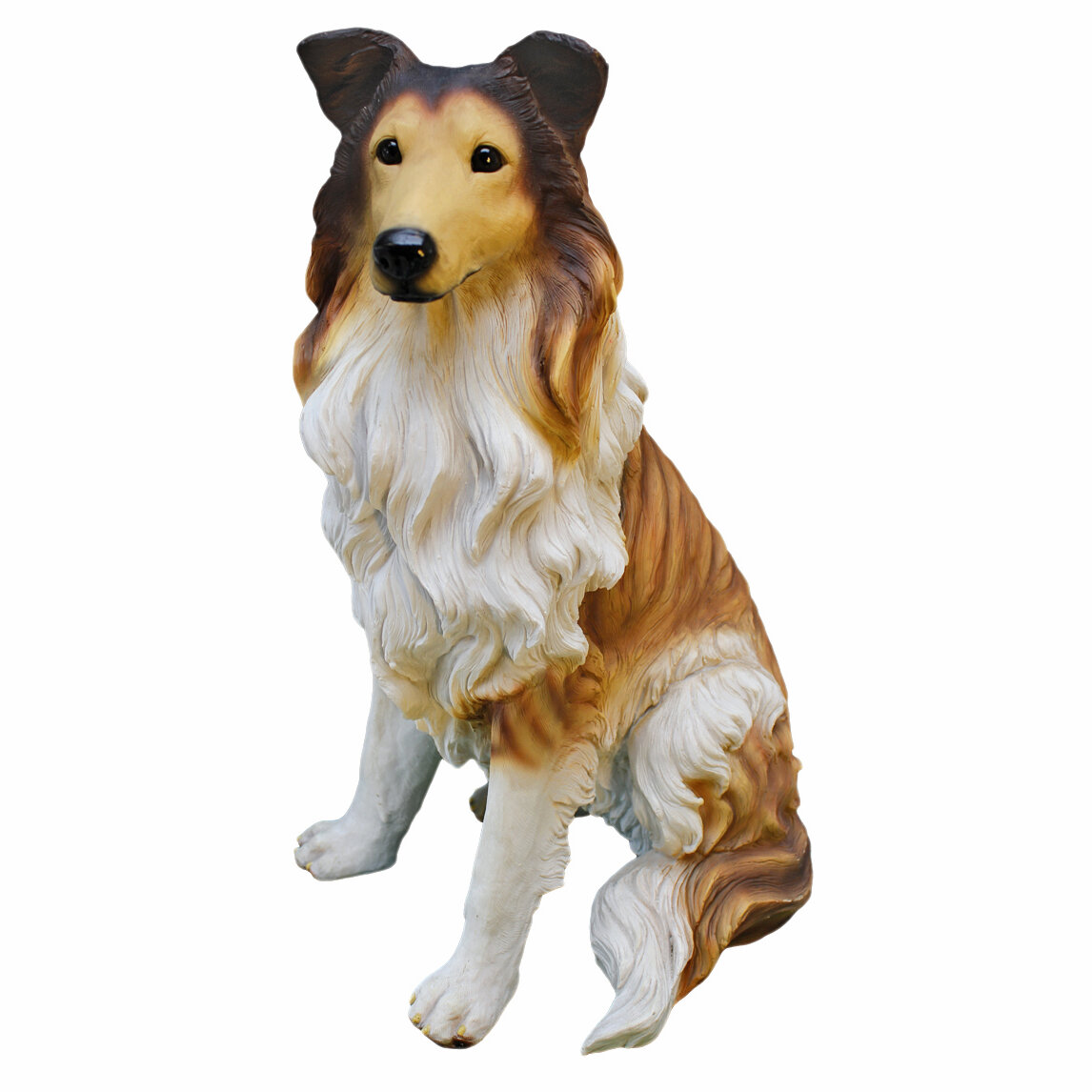 Design Toscano Long - Haired Collie Dog Figurine | eBay