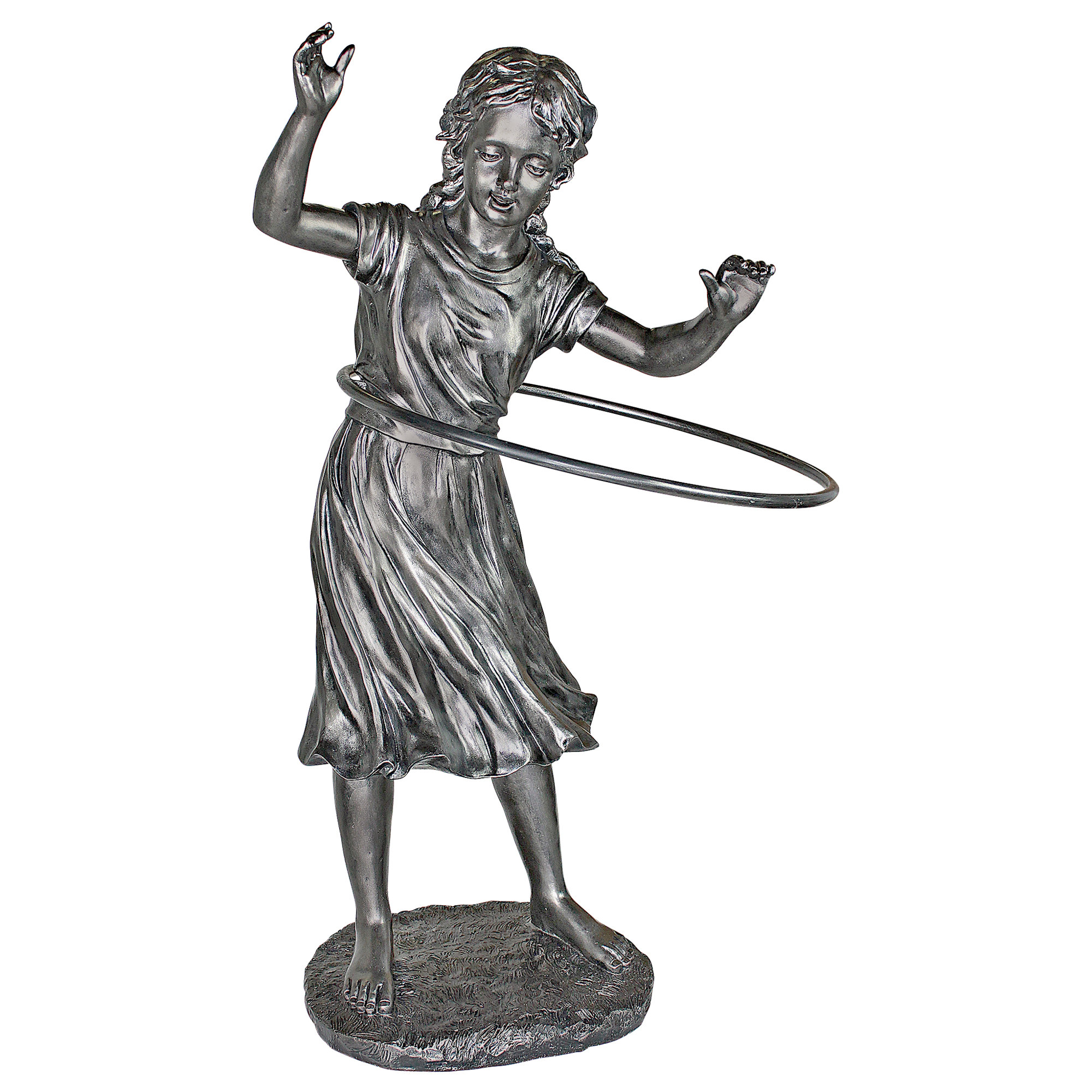 Design Toscano Harriet Hula Hooping Girl Garden Statue eBay
