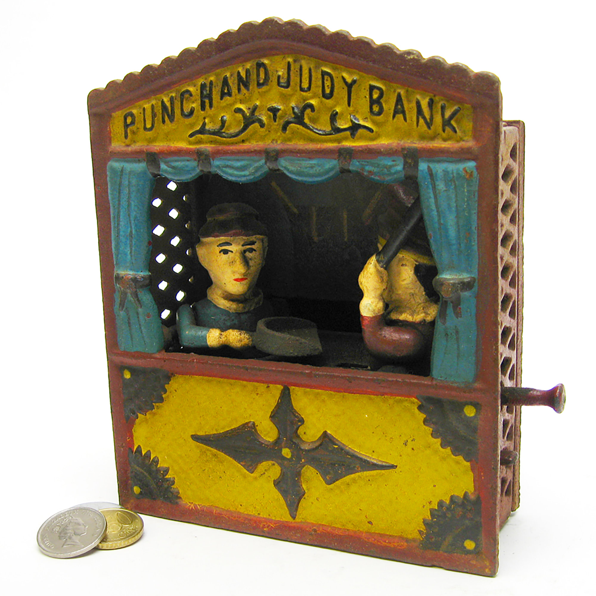 Design Toscano Punch and Judy Theater Collectors' Mechanical Piggy Bank