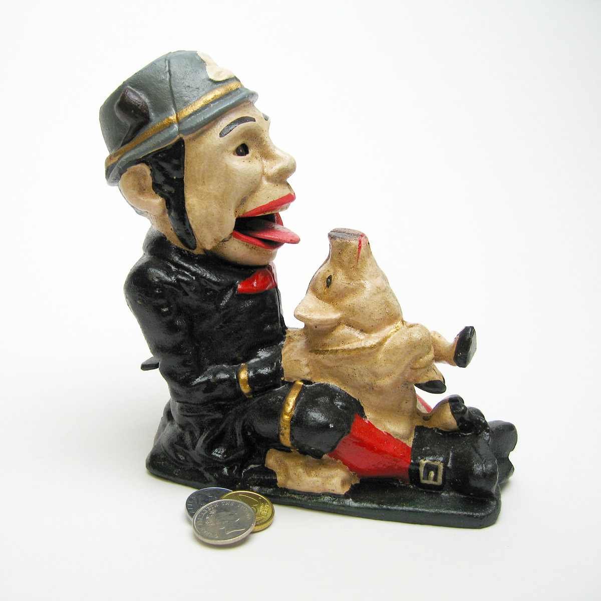 Design Toscano Paddy and the Pig Collectors' Mechanical Piggy Bank eBay