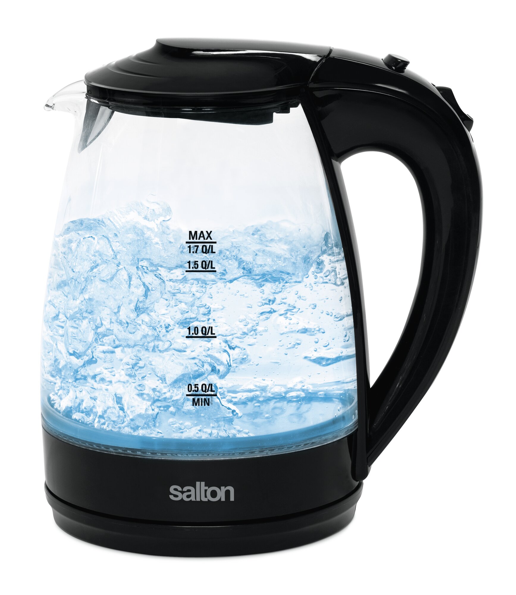 Salton 1.7 Qt. Glass Cordless Electric Tea Kettle 61283109866 eBay