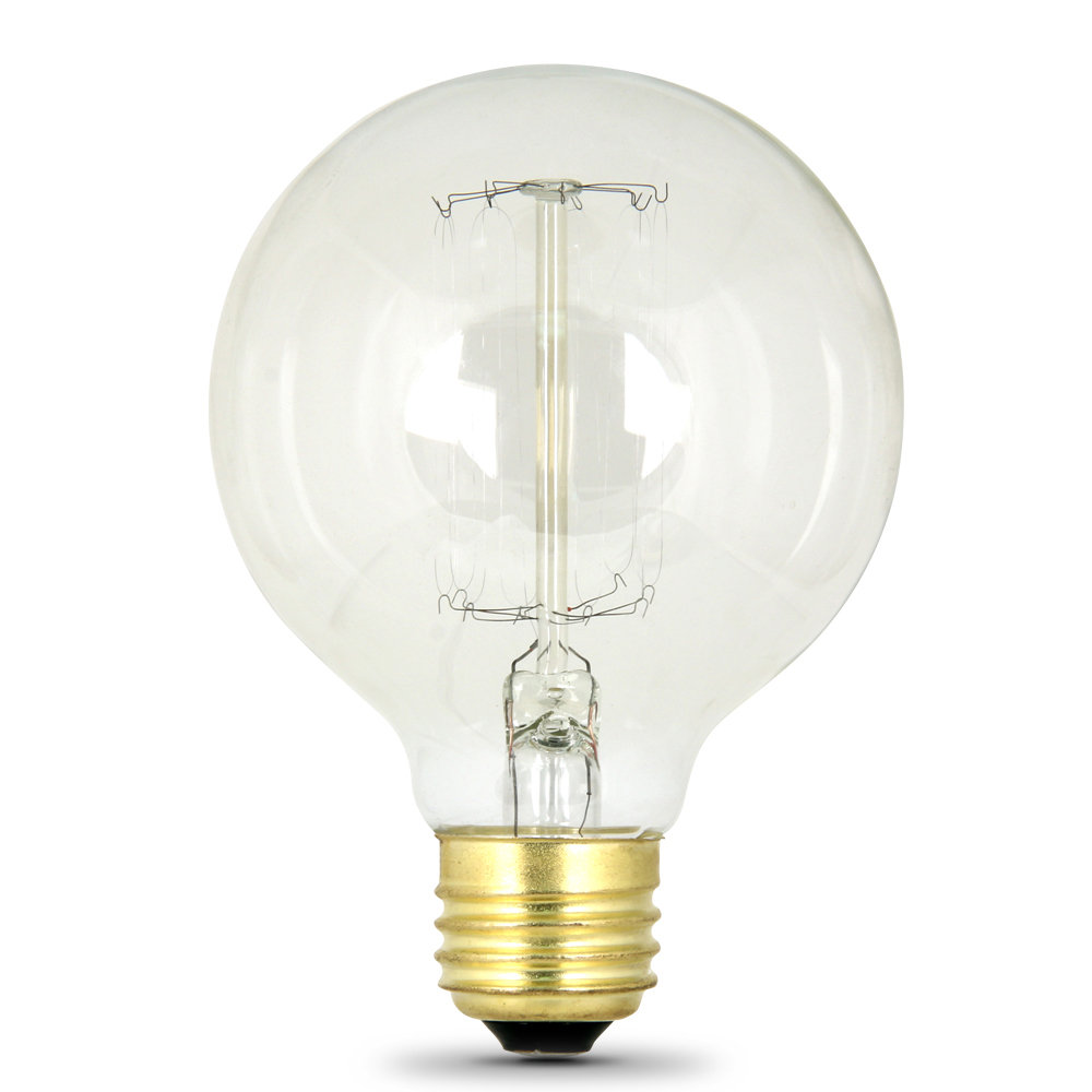60 Watt G25 Incandescent, Dimmable Light Bulb, Warm White (3000K) E26
