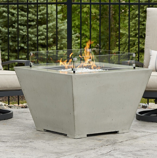 The Outdoor GreatRoom Company Cove Concrete Propane/Natural Gas Fire ...