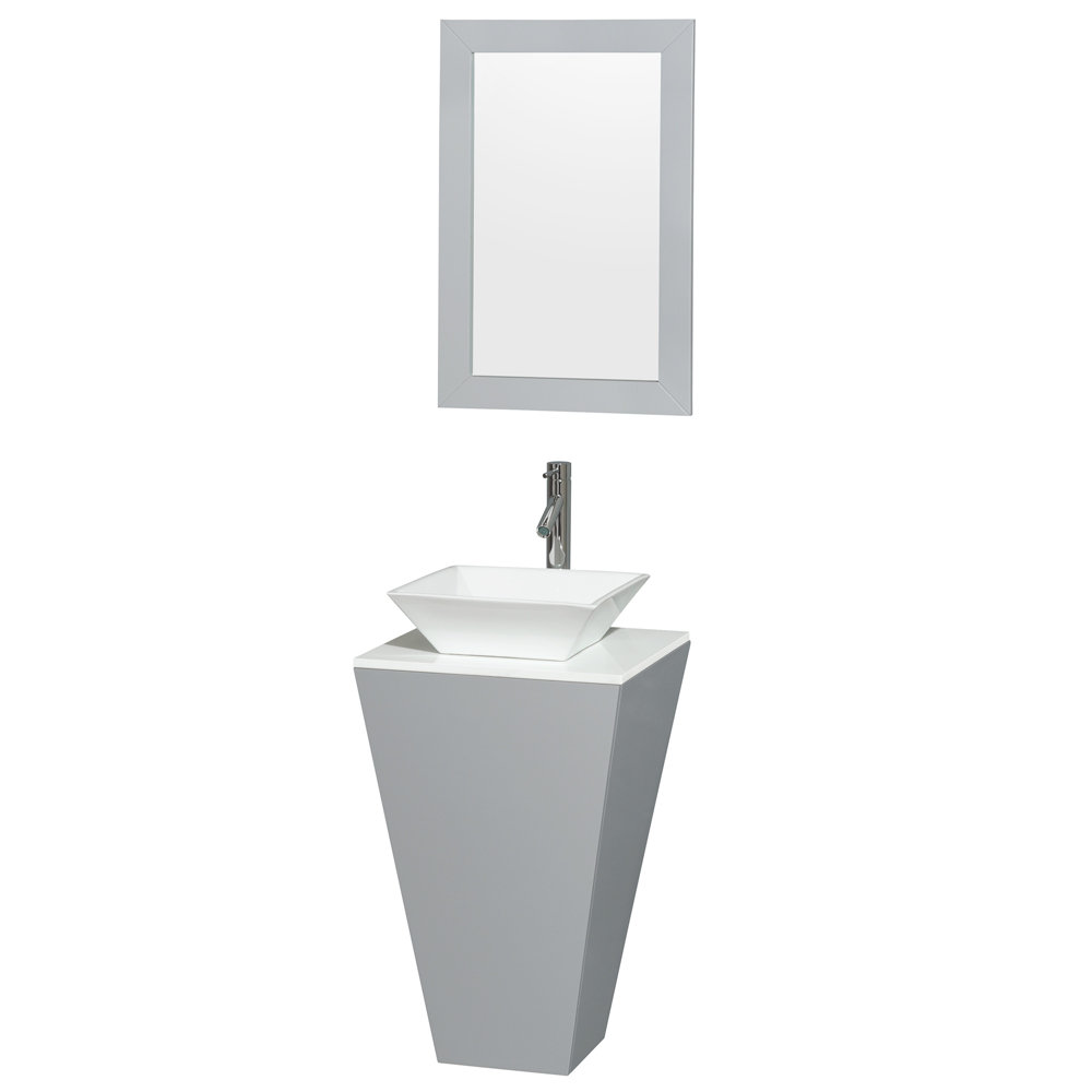 Wyndham Collection Esprit 20 Single Pedestal Bathroom Vanity Set Wyndham Collection Esprit 20 034 Single Pedestal Bathroom