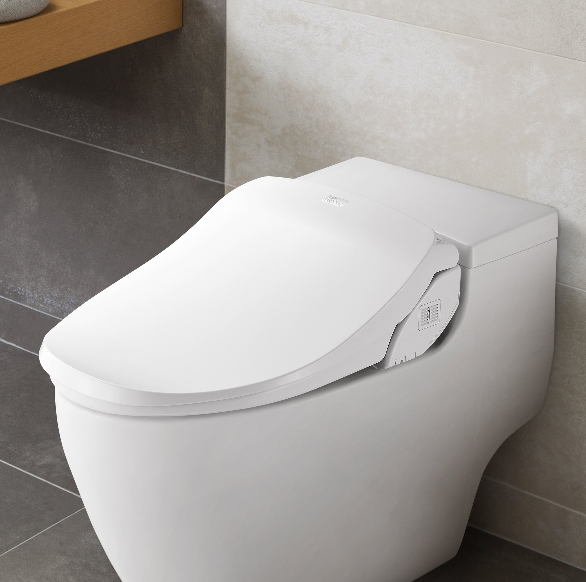 Bio Bidet Slim Two Toilet Seat Bidet Elongated Bowl | eBay