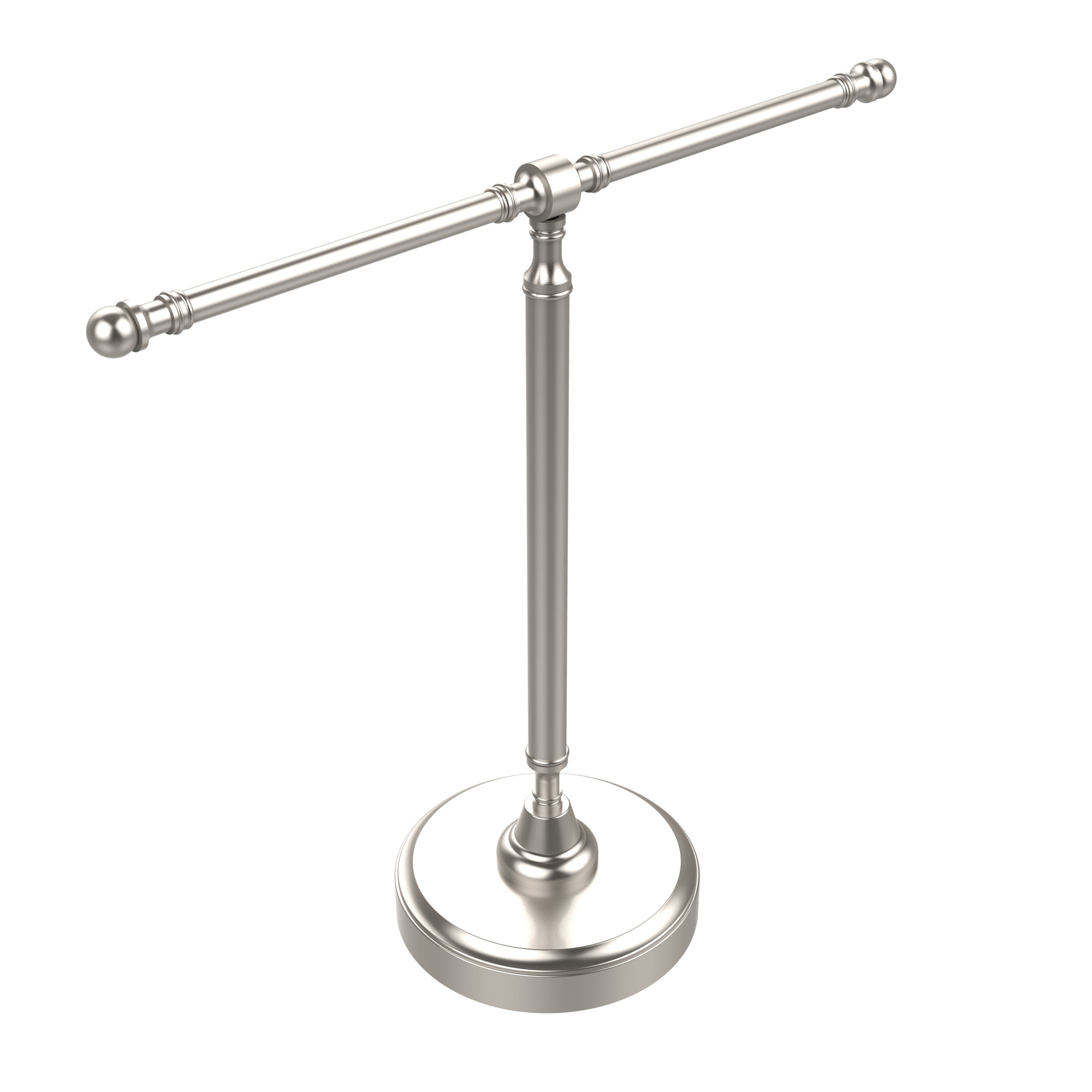 Allied Brass Universal Guest Countertop Towel Stand Satin Nickel eBay