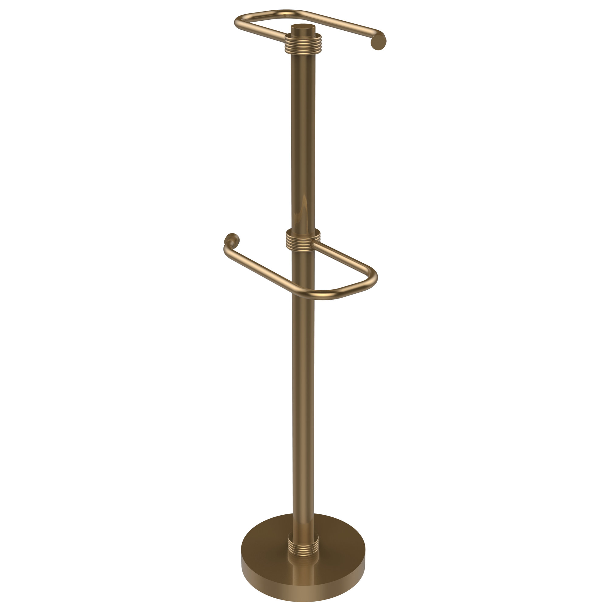 Allied Brass Free Standing 2 Roll Toilet Tissue Stand Brushed Bronze eBay