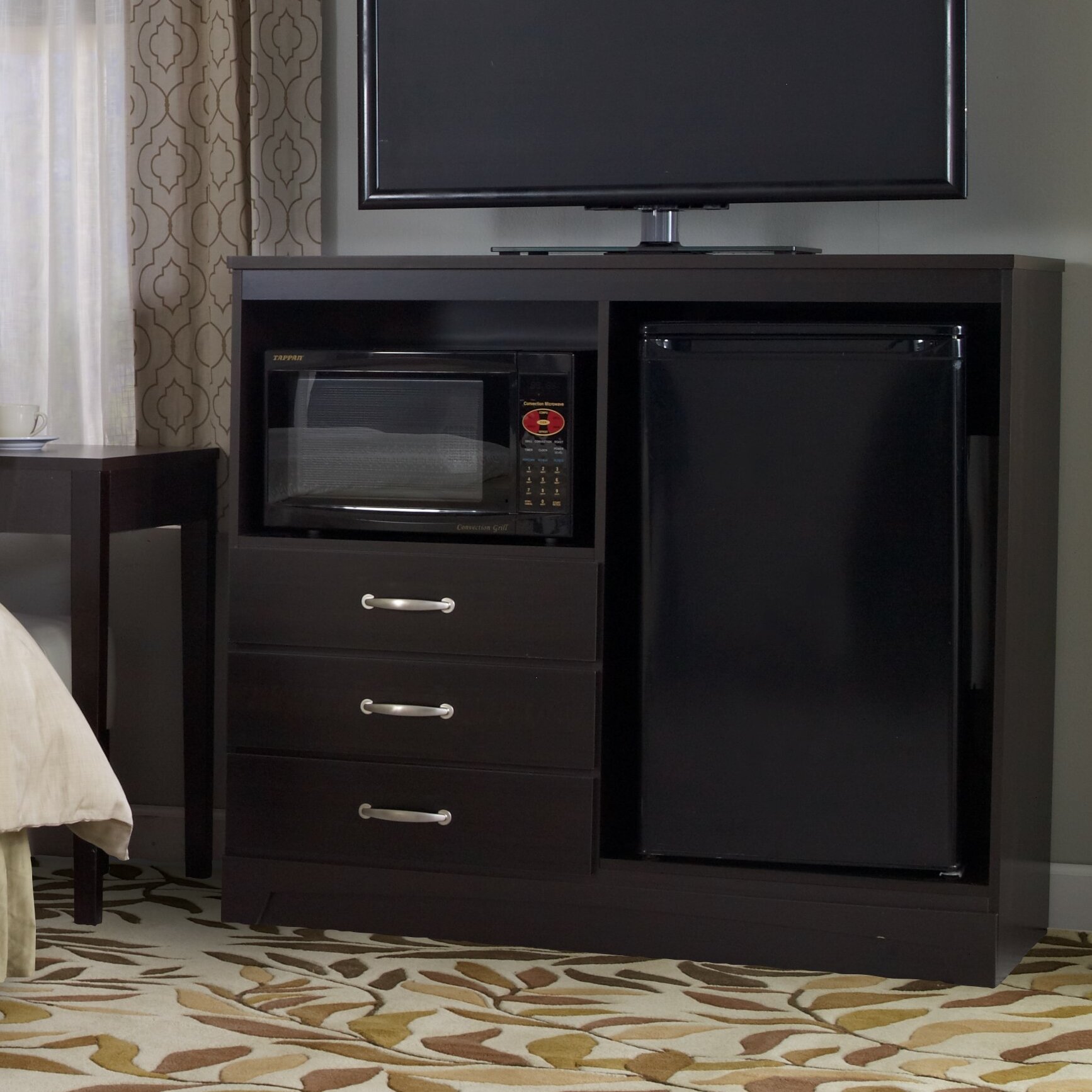 Tv cabinet with mini fridge