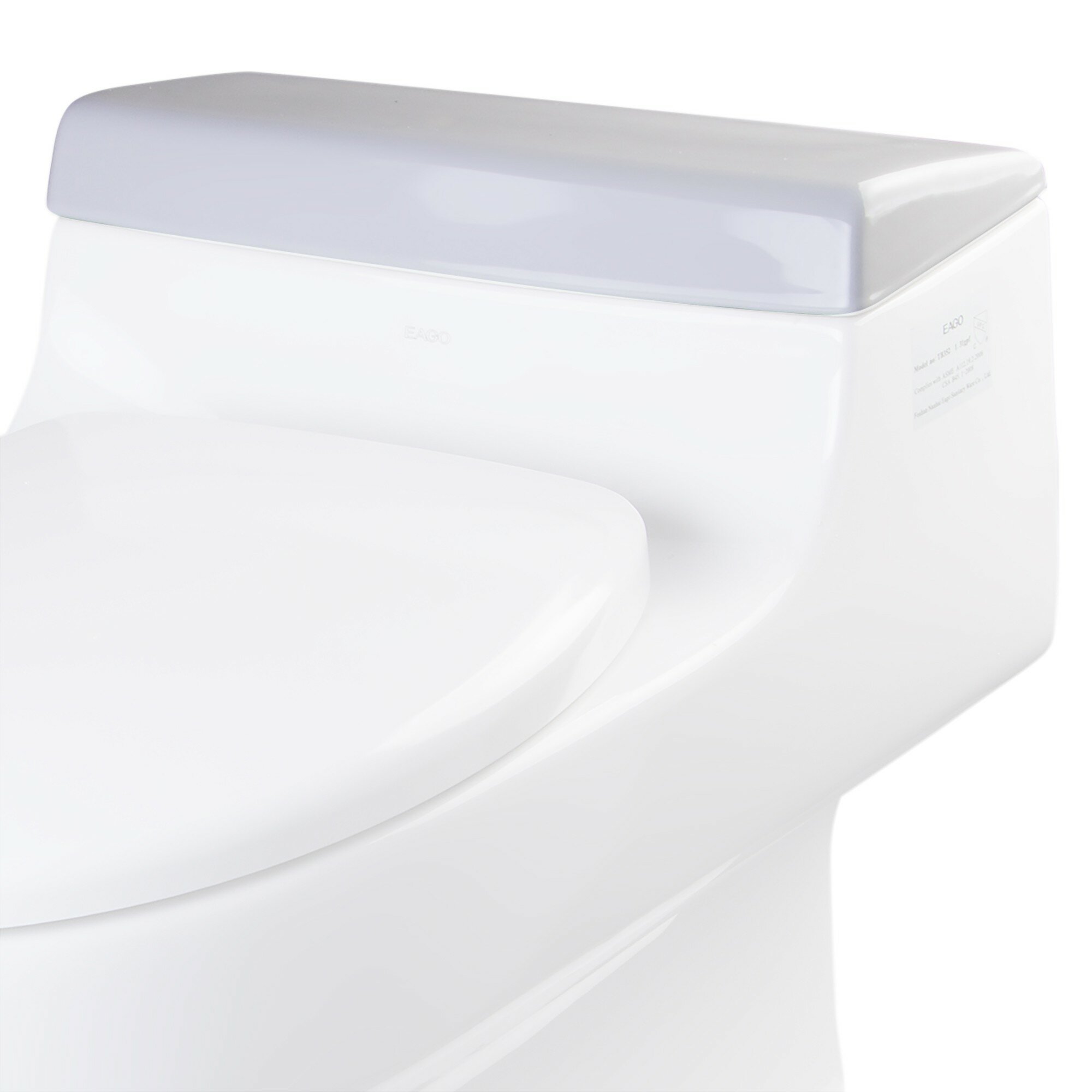 EAGO Replacement Ceramic Toilet Lid EAGO1118 811413026989 ...