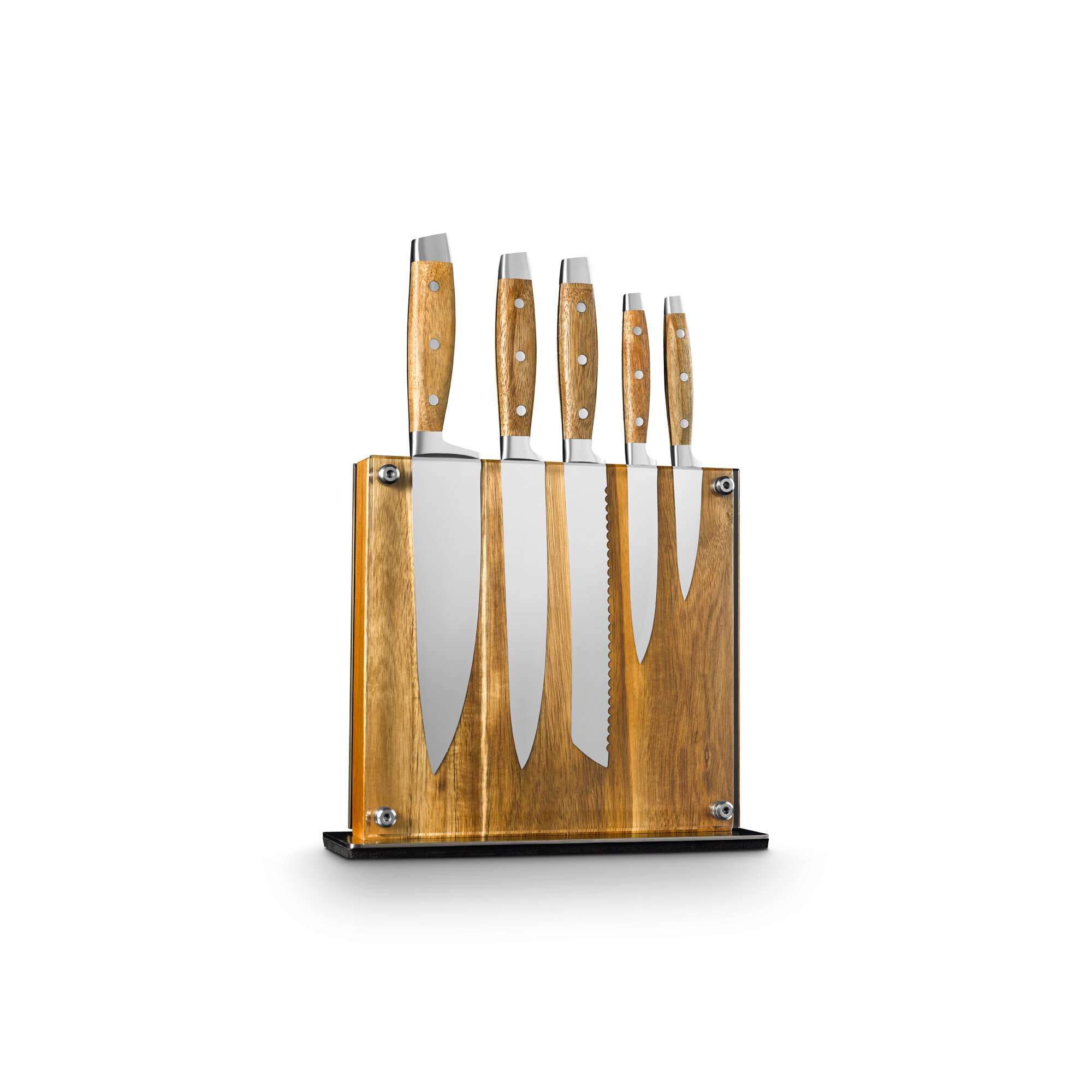 stanley rogers 6 piece knife block set