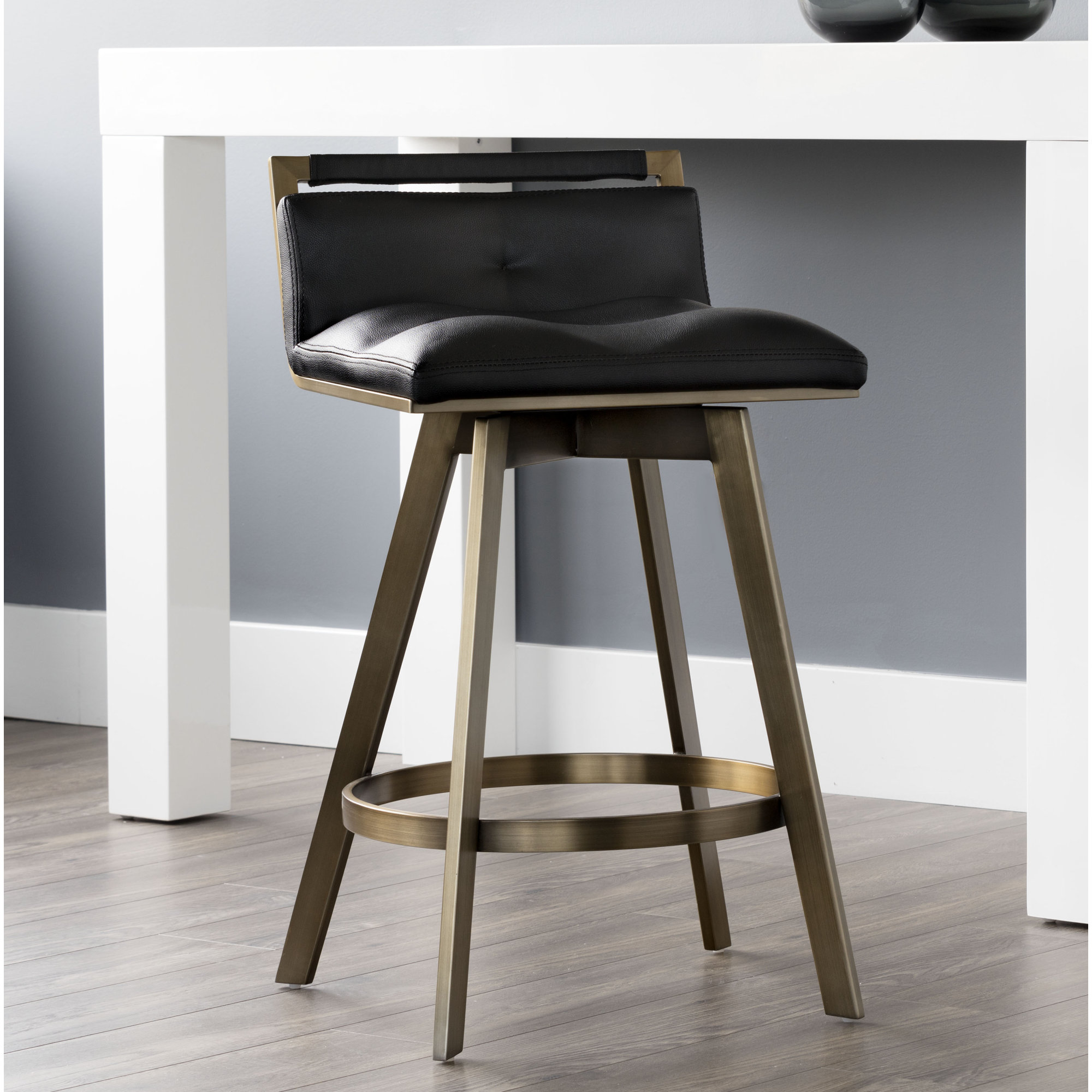 Sunpan Modern Ikon Arizona 26" Swivel Bar Stool 698043018153 eBay