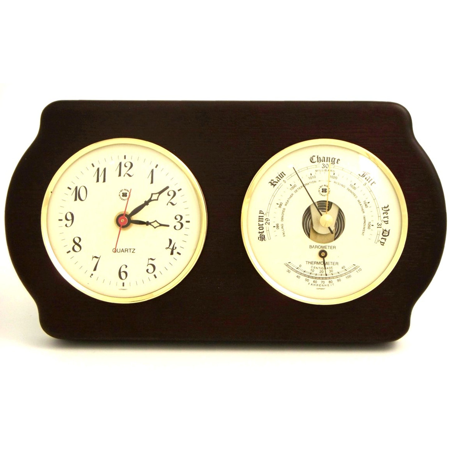 BeyBerk Wall Clock with Barometer and Thermometer eBay