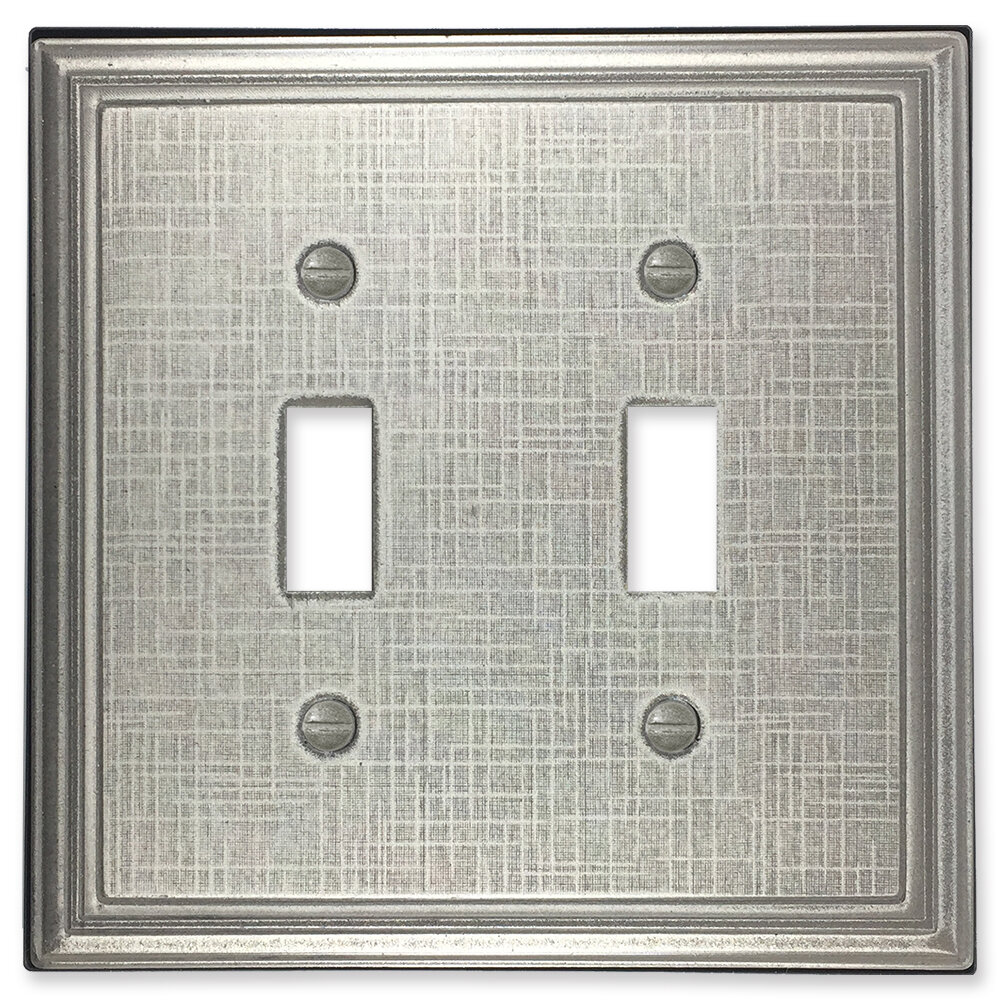 PEP Two 2-Gang Toggle Light Switch Wall Plate Wallplate Cover Light Almond