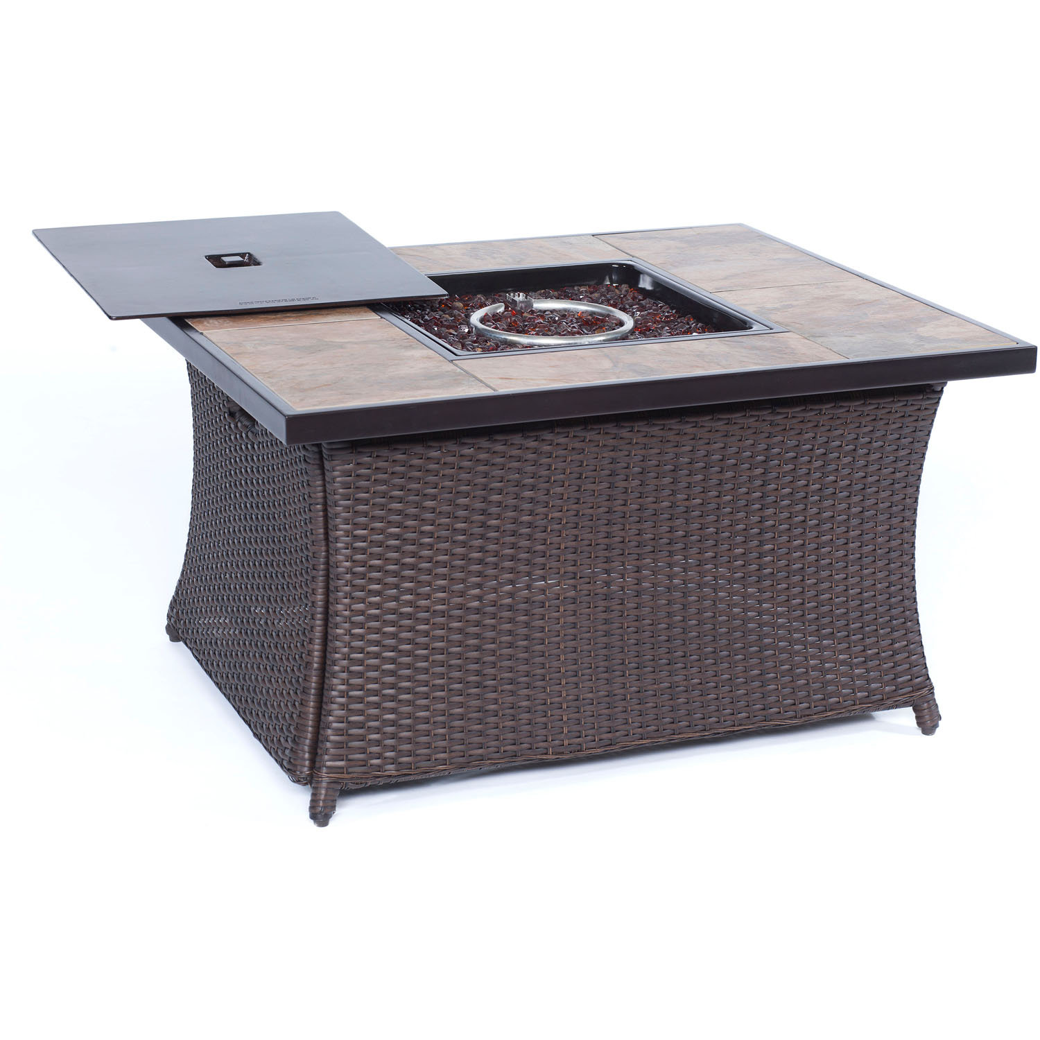 fire table wicker