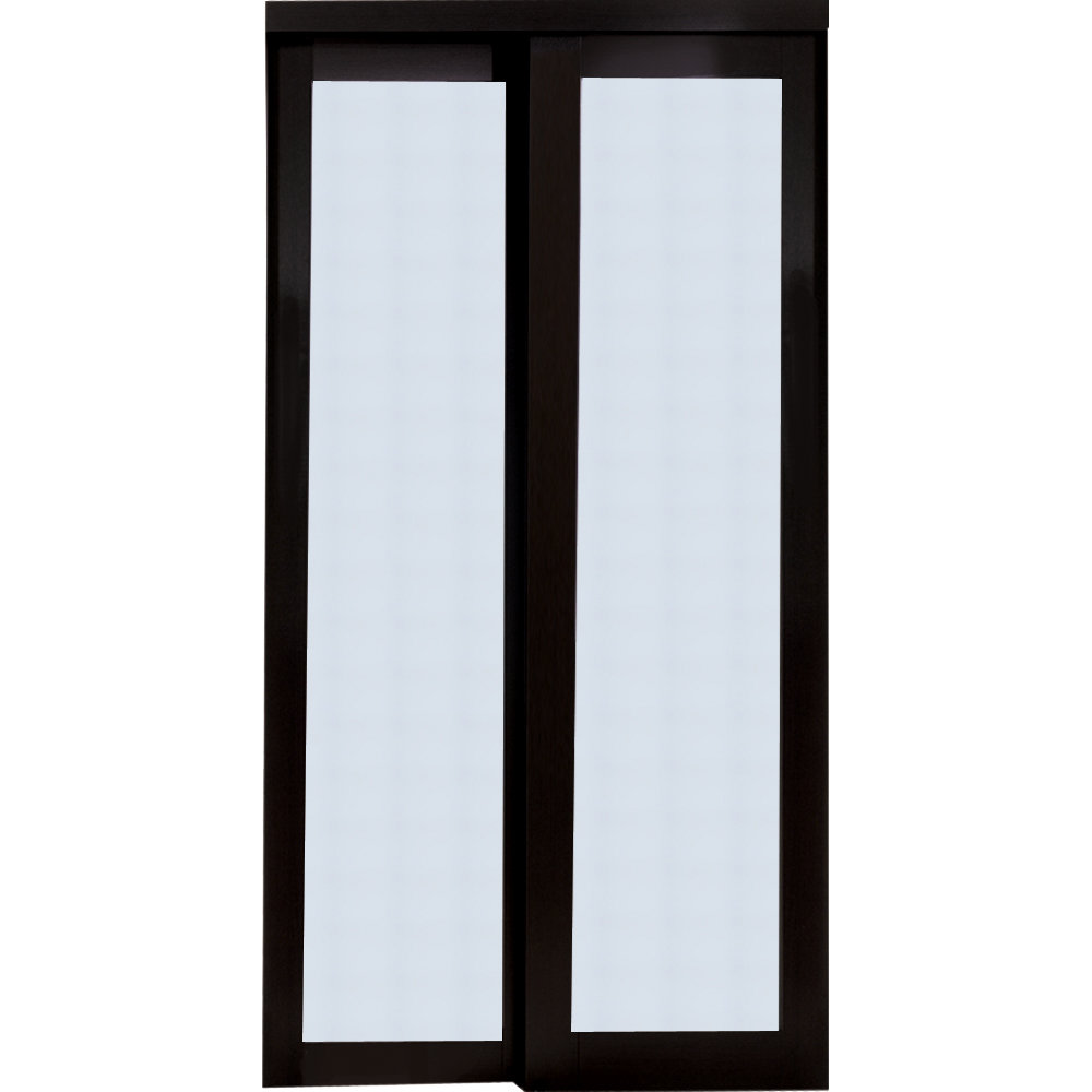 Erias Home Designs Baldarassario Glass Sliding Closet Door