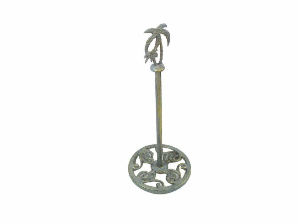 Palm Tree Freestanding Toilet Paper Holder Antique Seaworn ...