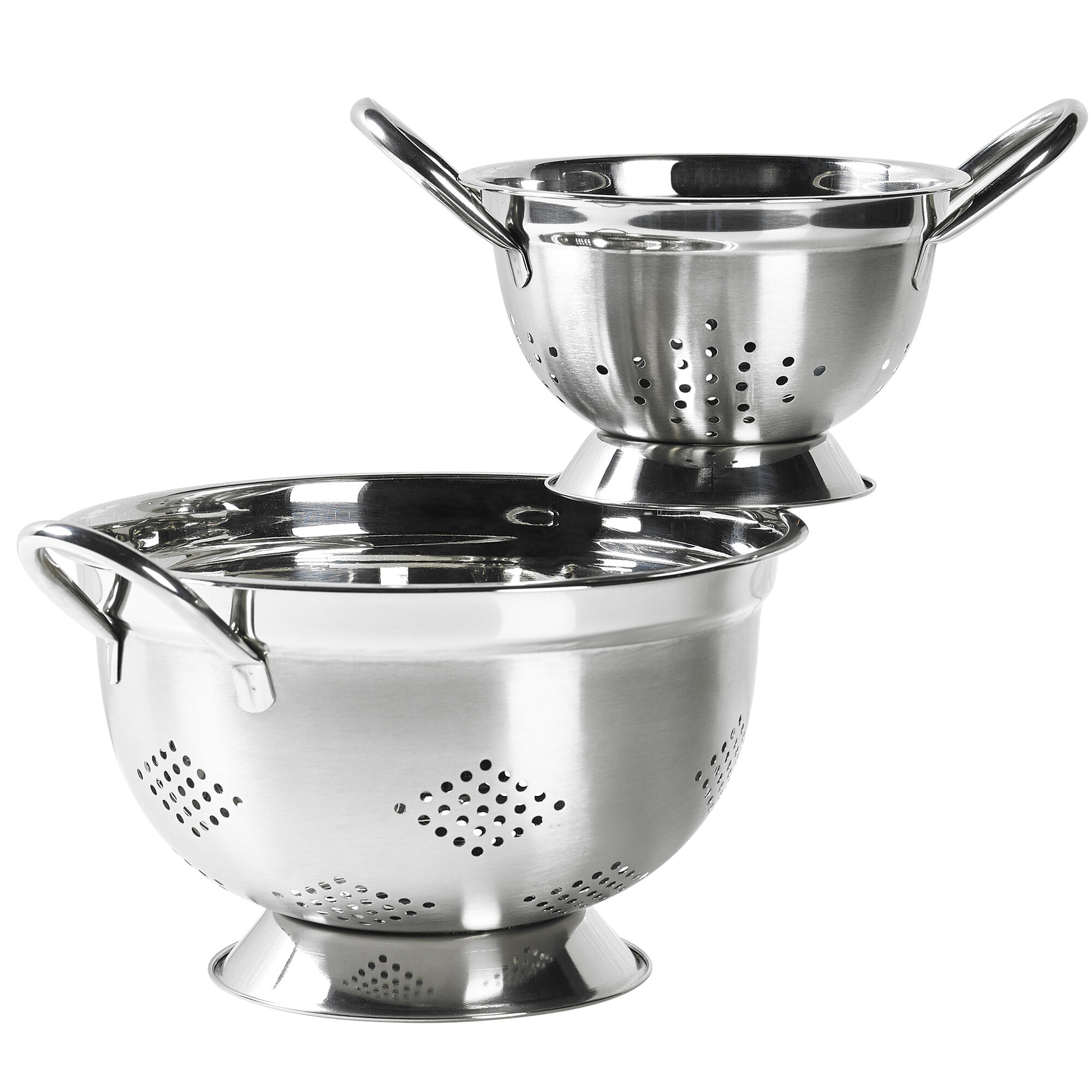 Basic Essentials 2 Piece Stainless Steel Colander Set 48552475600 | eBay