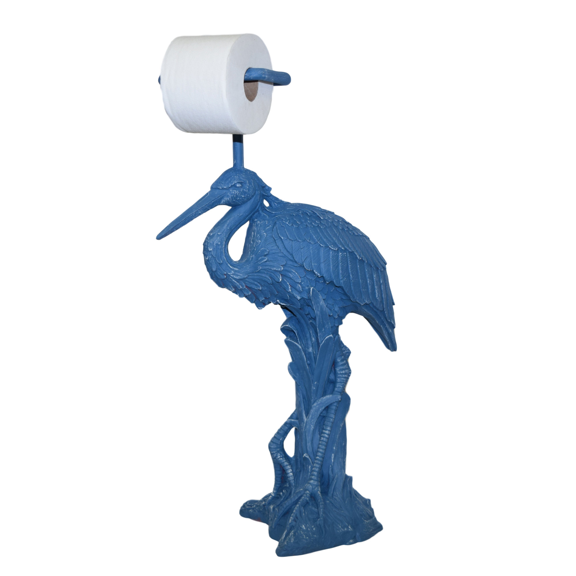 Hickory Manor House Heron Freestanding Toilet Paper Holder Blue eBay