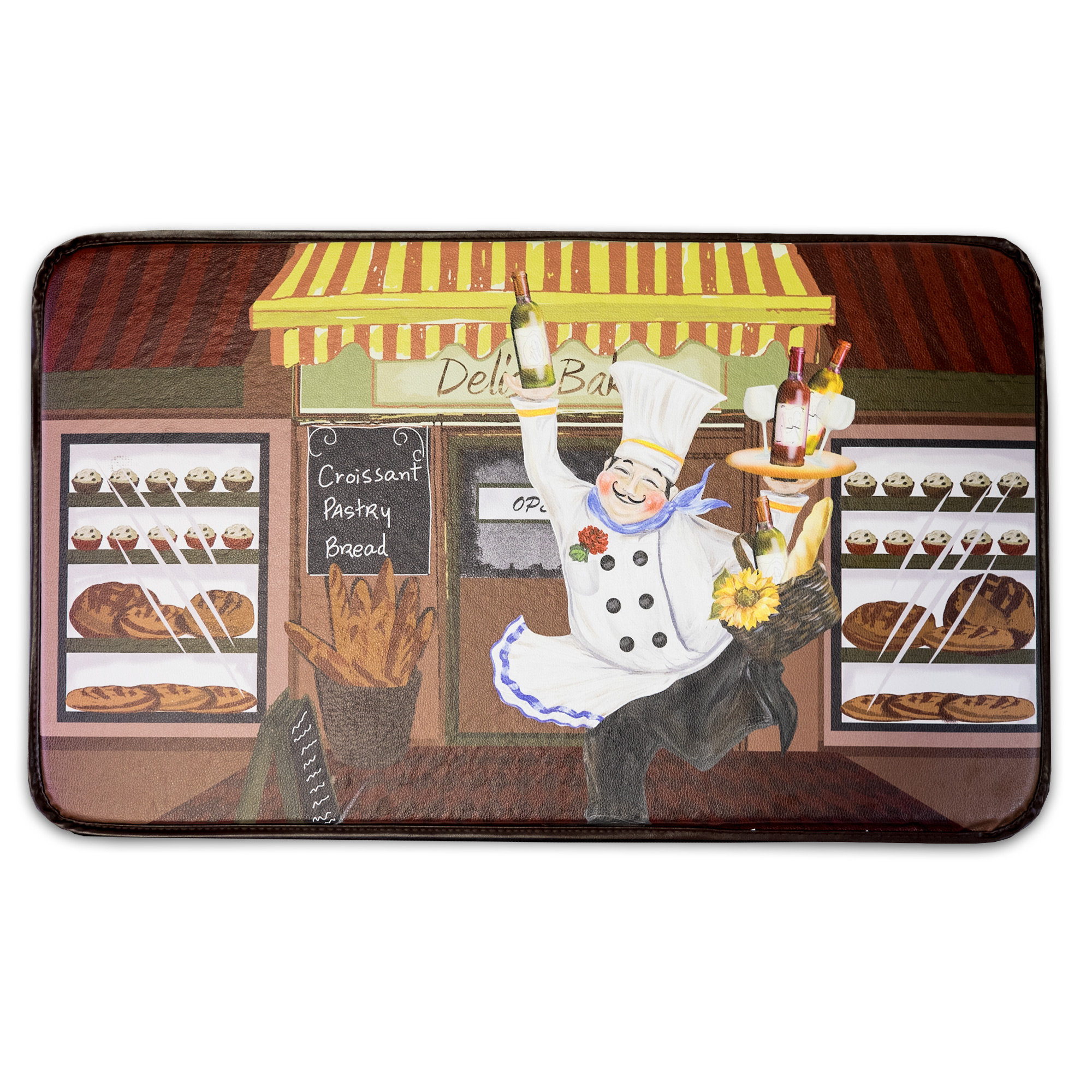 Sweet Home Collection Happy Chef Kitchen Mat eBay