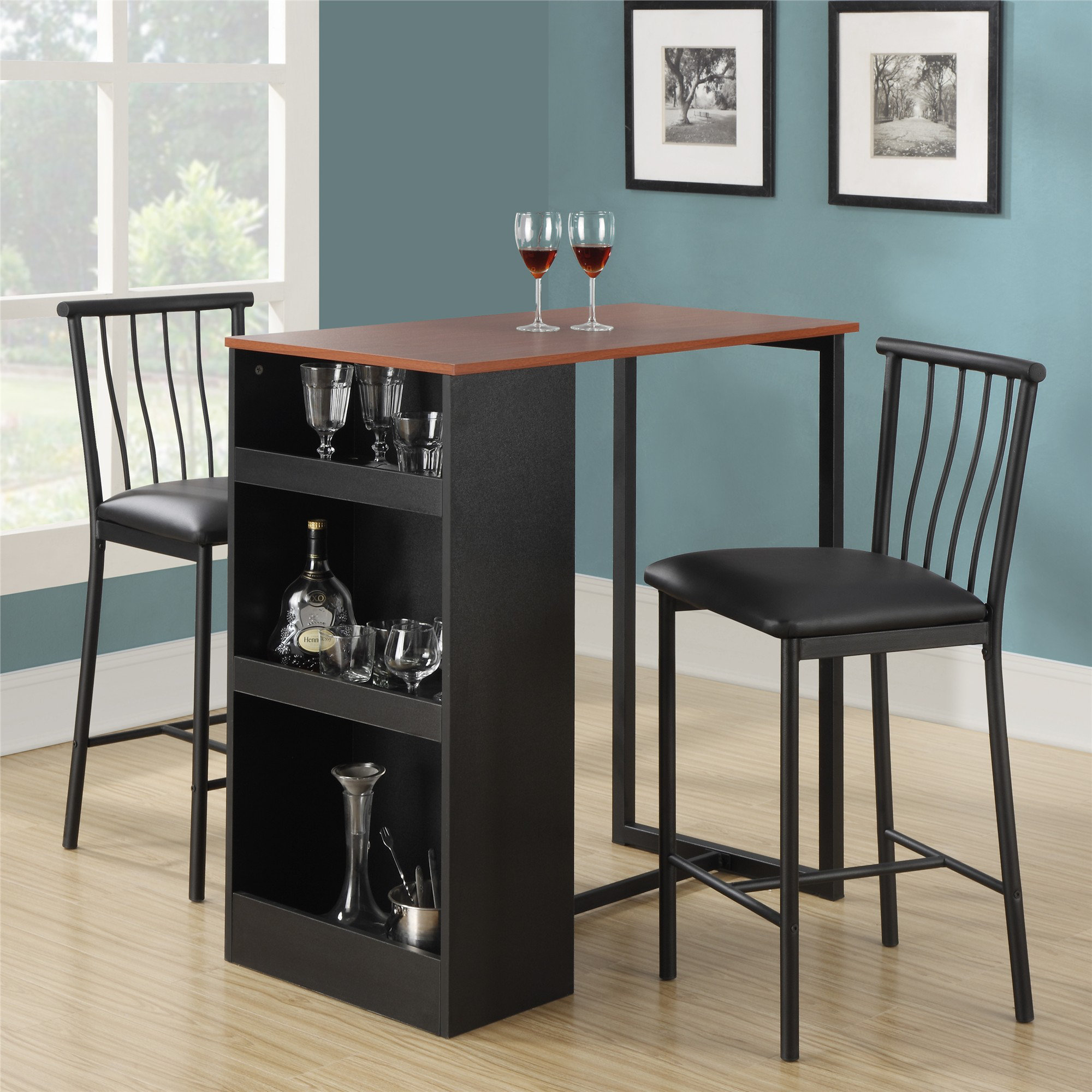 Red Barrel Studio Francis 3 Piece Counter Height Pub Table Set