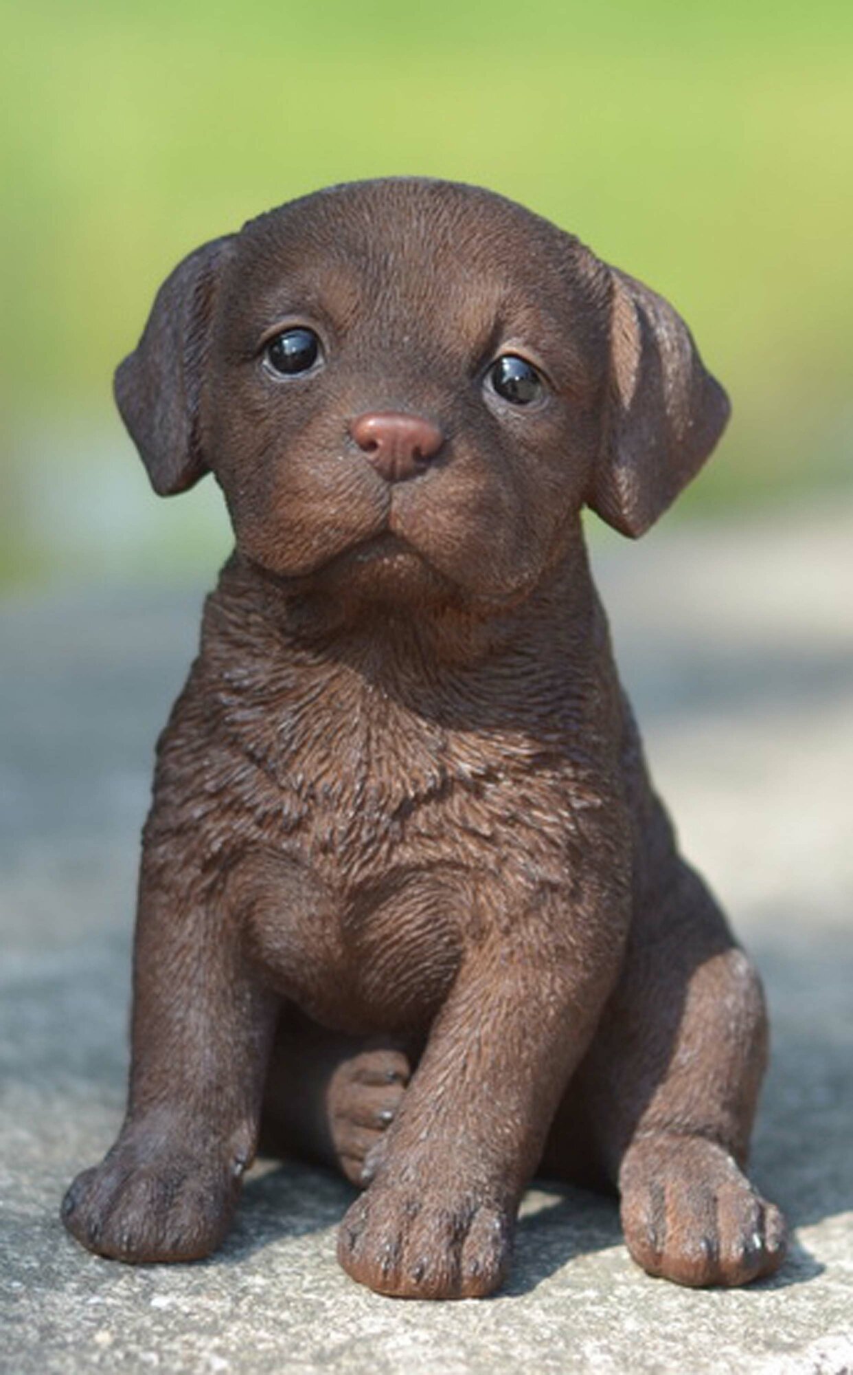 Hi-Line Gift Ltd. Chocolate Brown Labrador Puppy Statue | eBay