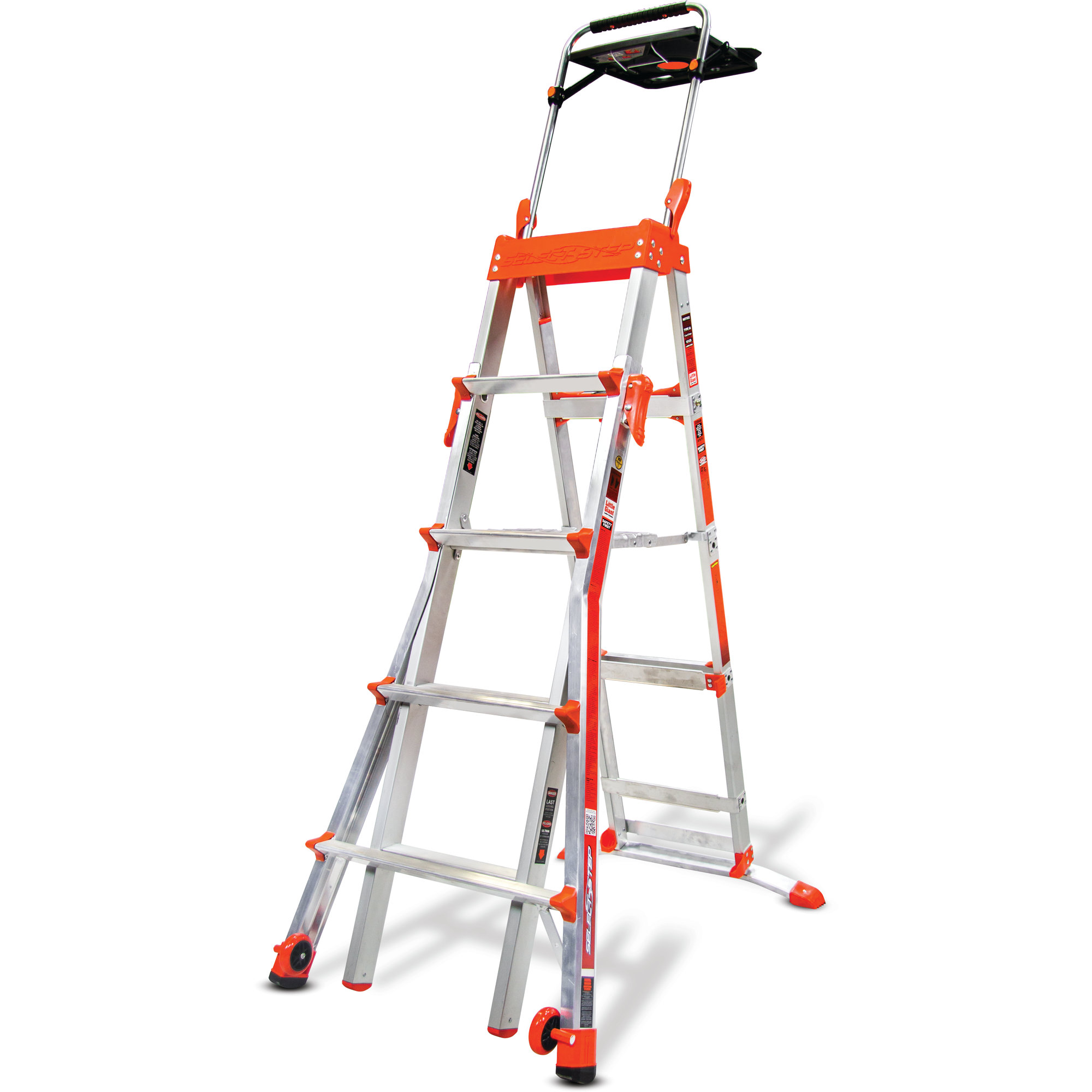 5.05 ft Aluminum Step Ladder with 300 lb. Load Capacity 96764100636 eBay