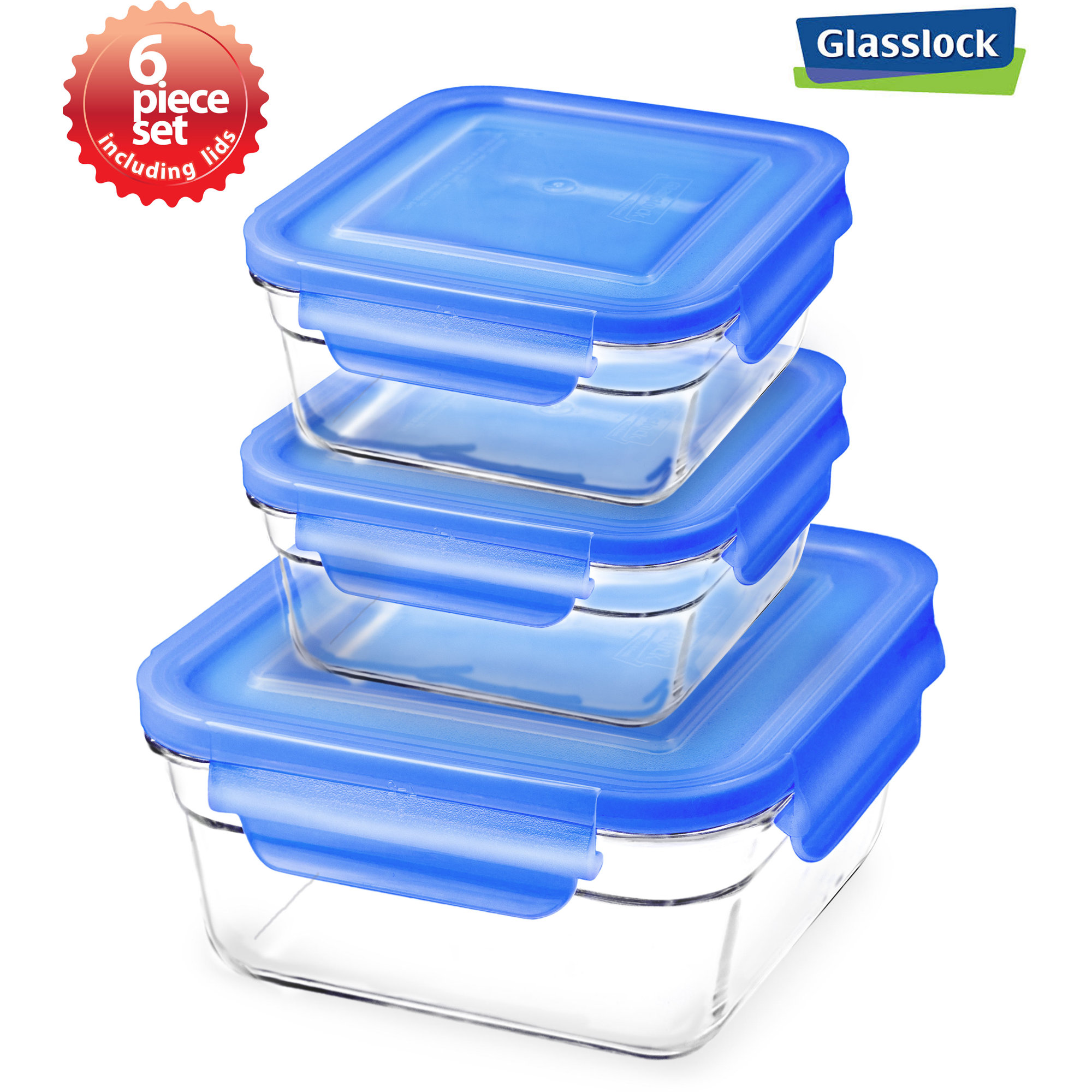 glass food storage set by glasslock