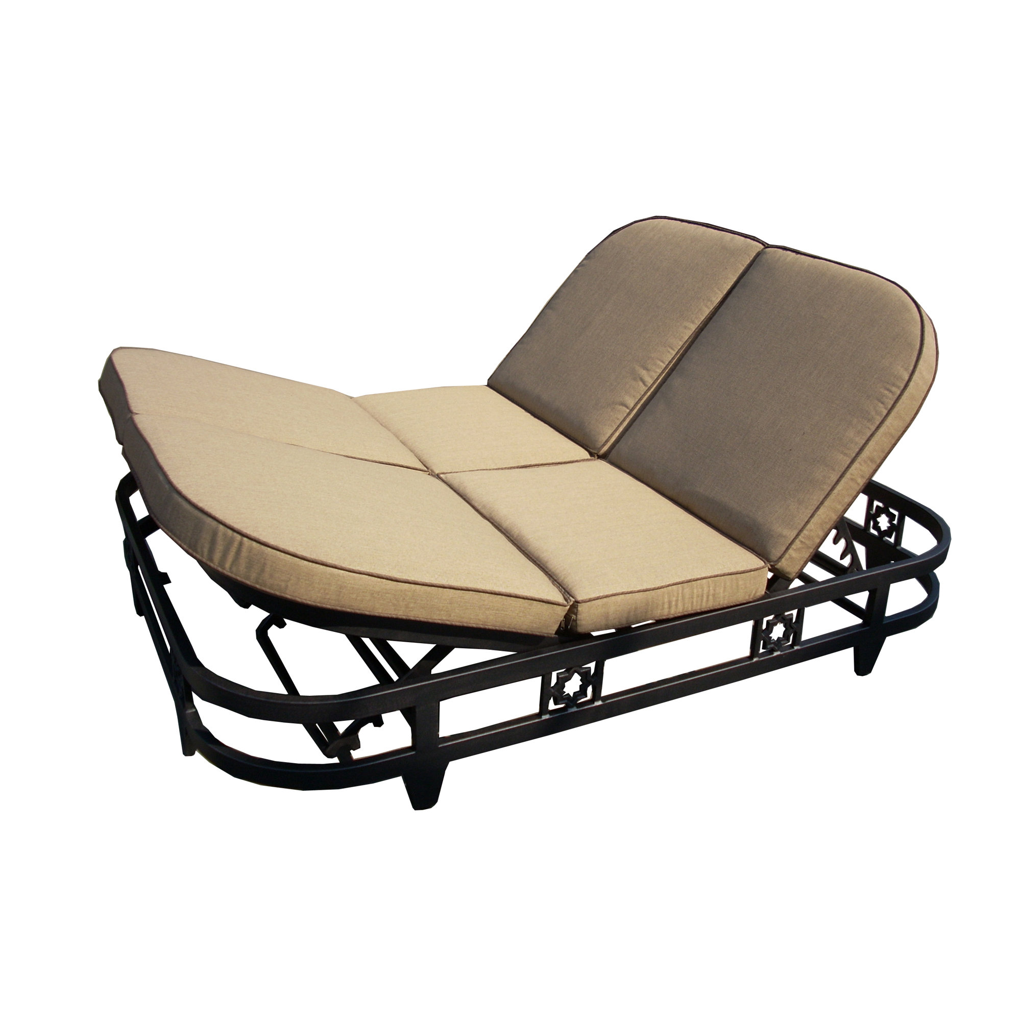 Darby Home Co Aldrich Double Reclining Chaise Lounge with Cushion eBay