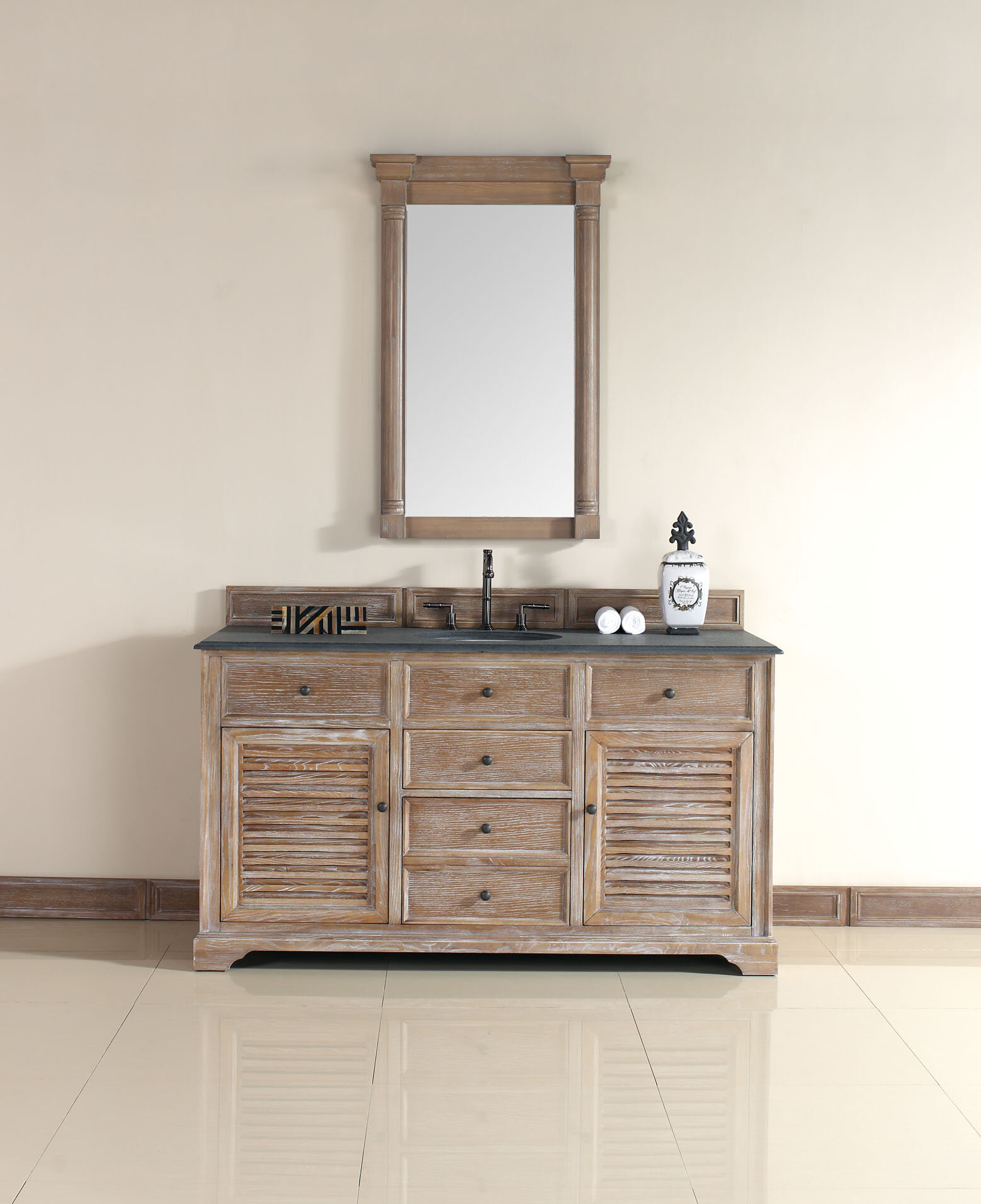 Darby Home Co Belfield 60 Single Driftwood Bathroom Vanity Set EBay