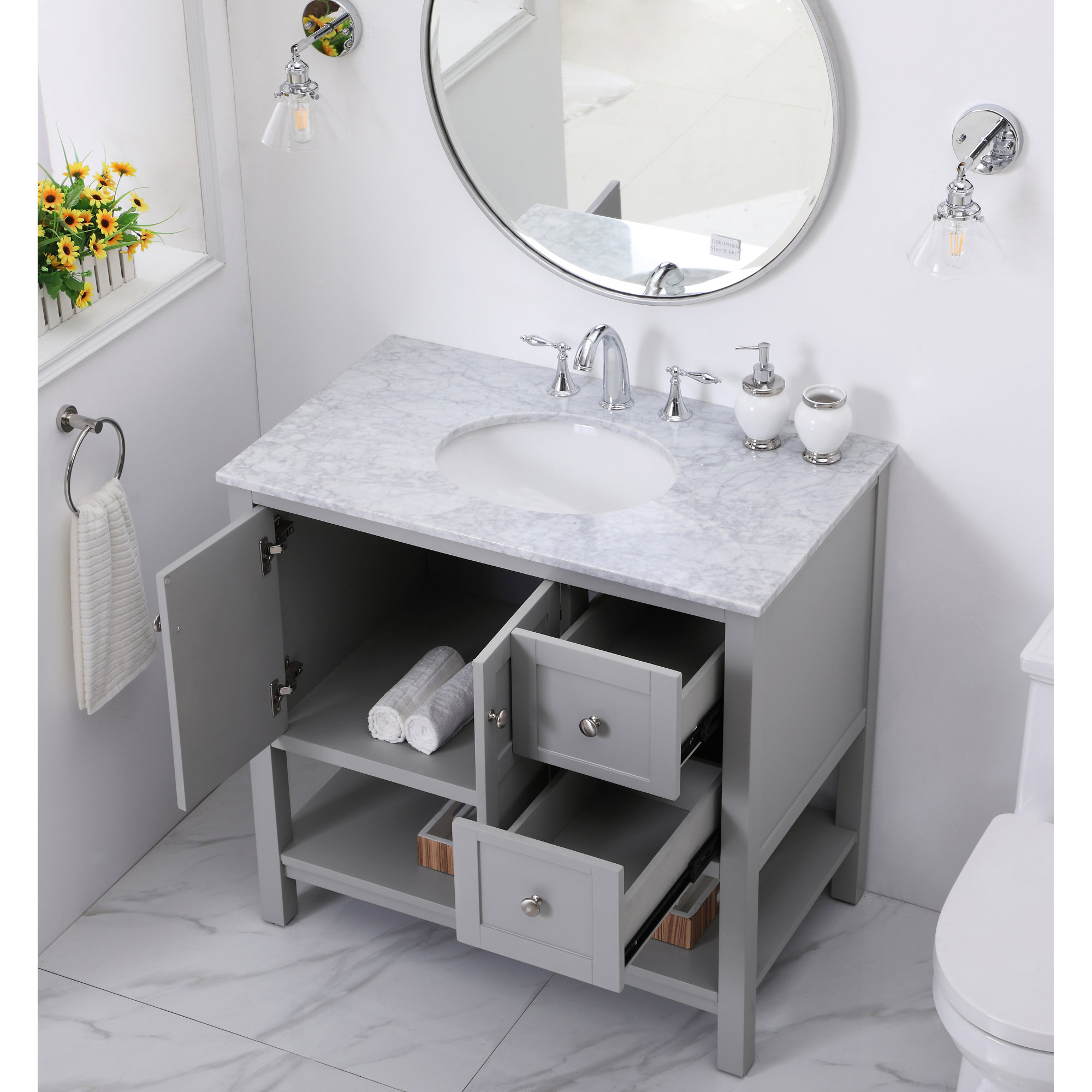 Charlton Home Benitez Maddox 36" Single Bathroom Vanity ...