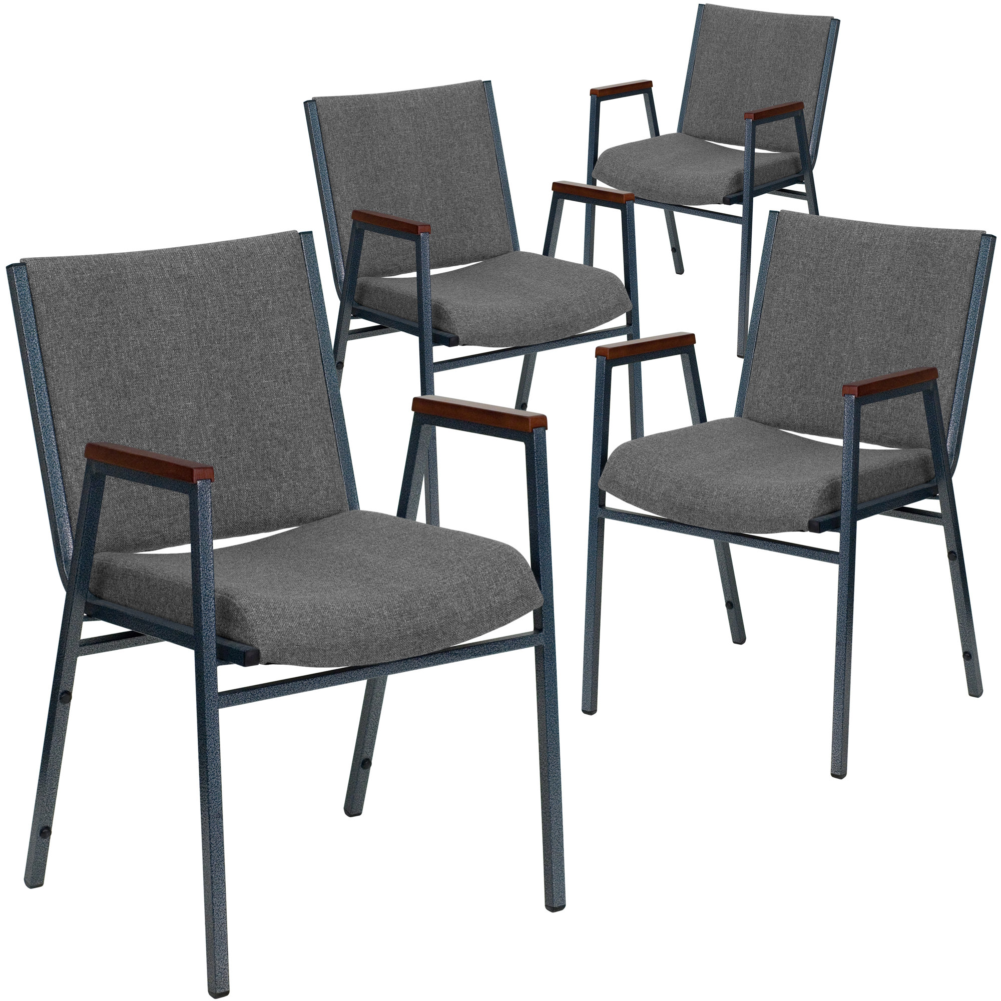 Brayden Studio Dewalt Heavy Duty Fabric Stacking Chair BRSU3068 Set of