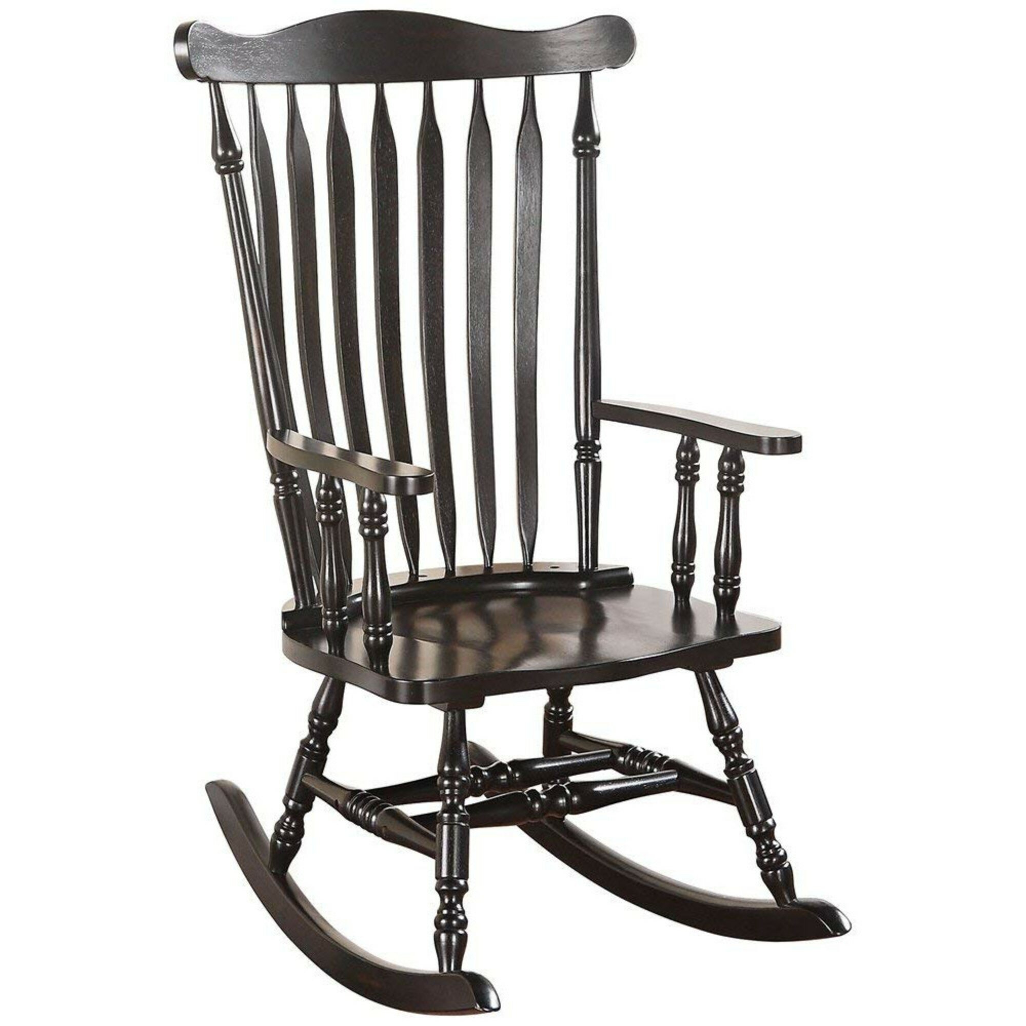 August Grove Levin Wooden Rocking Chair 191833657537 Ebay