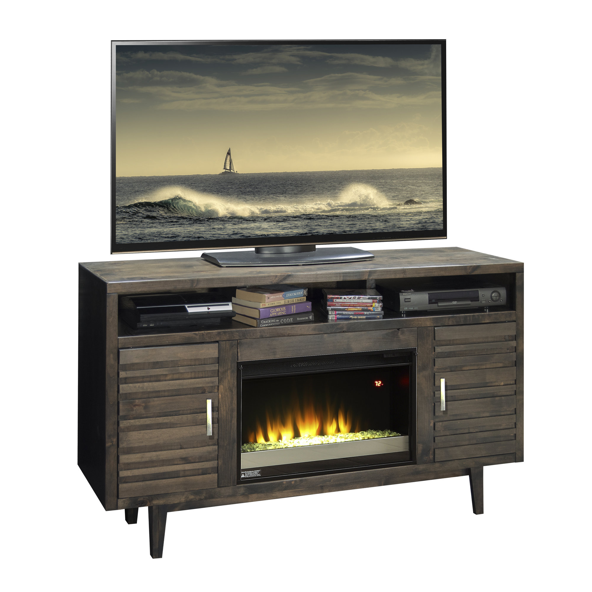 Loon Peak Calavar Tv Stand For Tvs Up To 65 With Fireplace
