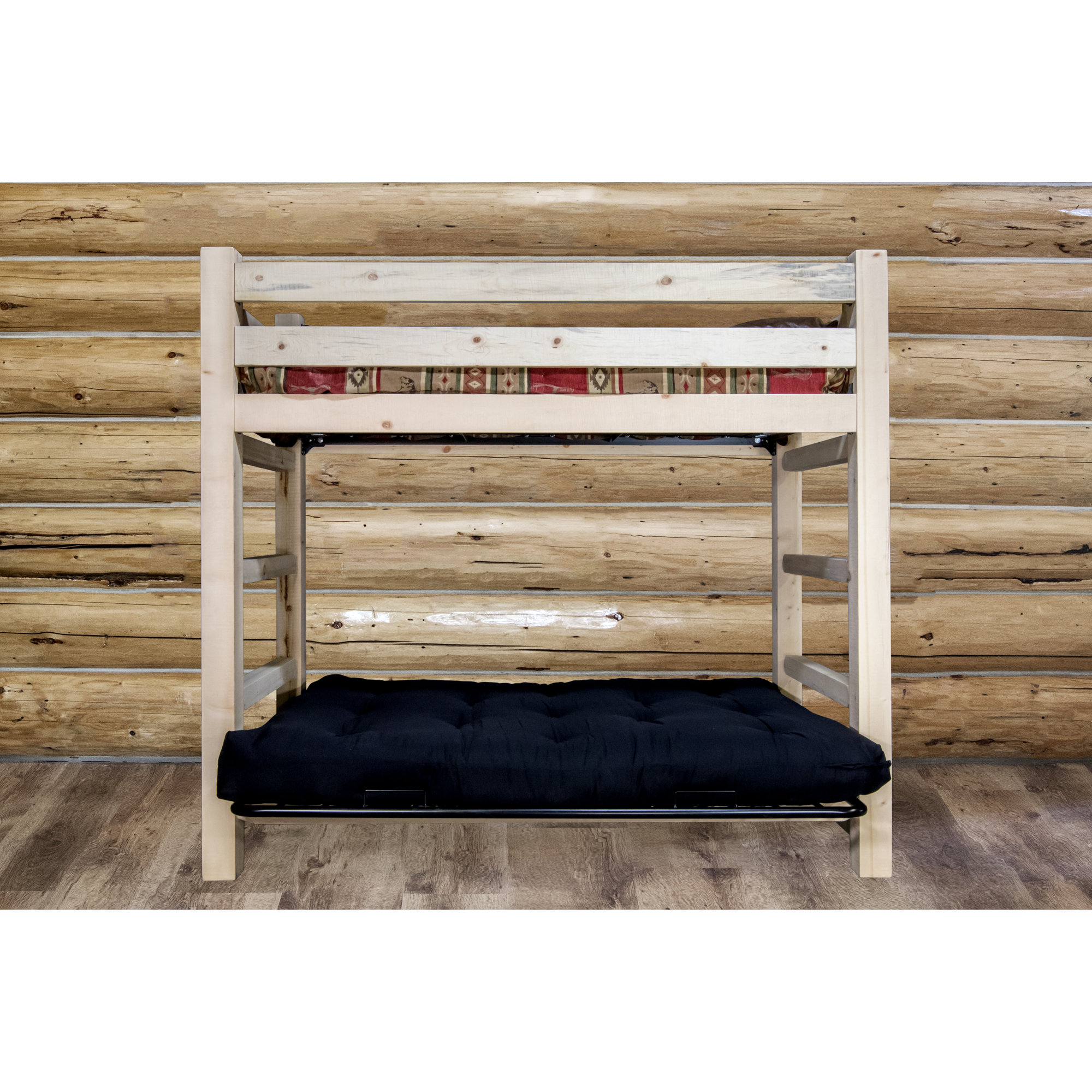 Loon Peak Abella Bunk Bed 44 Non Toxic Cotton Twin Futon Mattress Loon Peak Abella Bunk Bed 44 034 Non