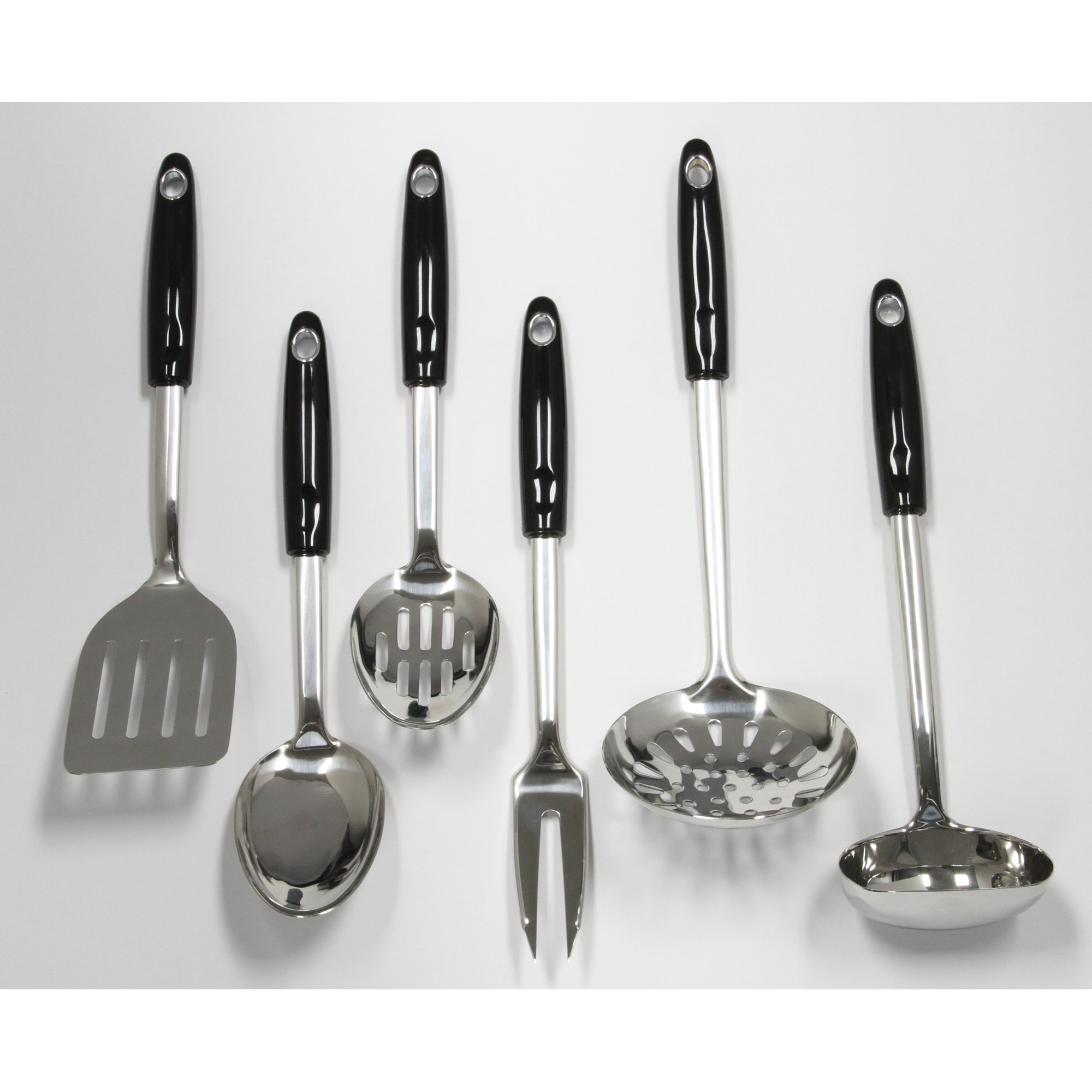 Chef Craft 6 Piece Heavy Duty Stainless Steel Utensil Set eBay