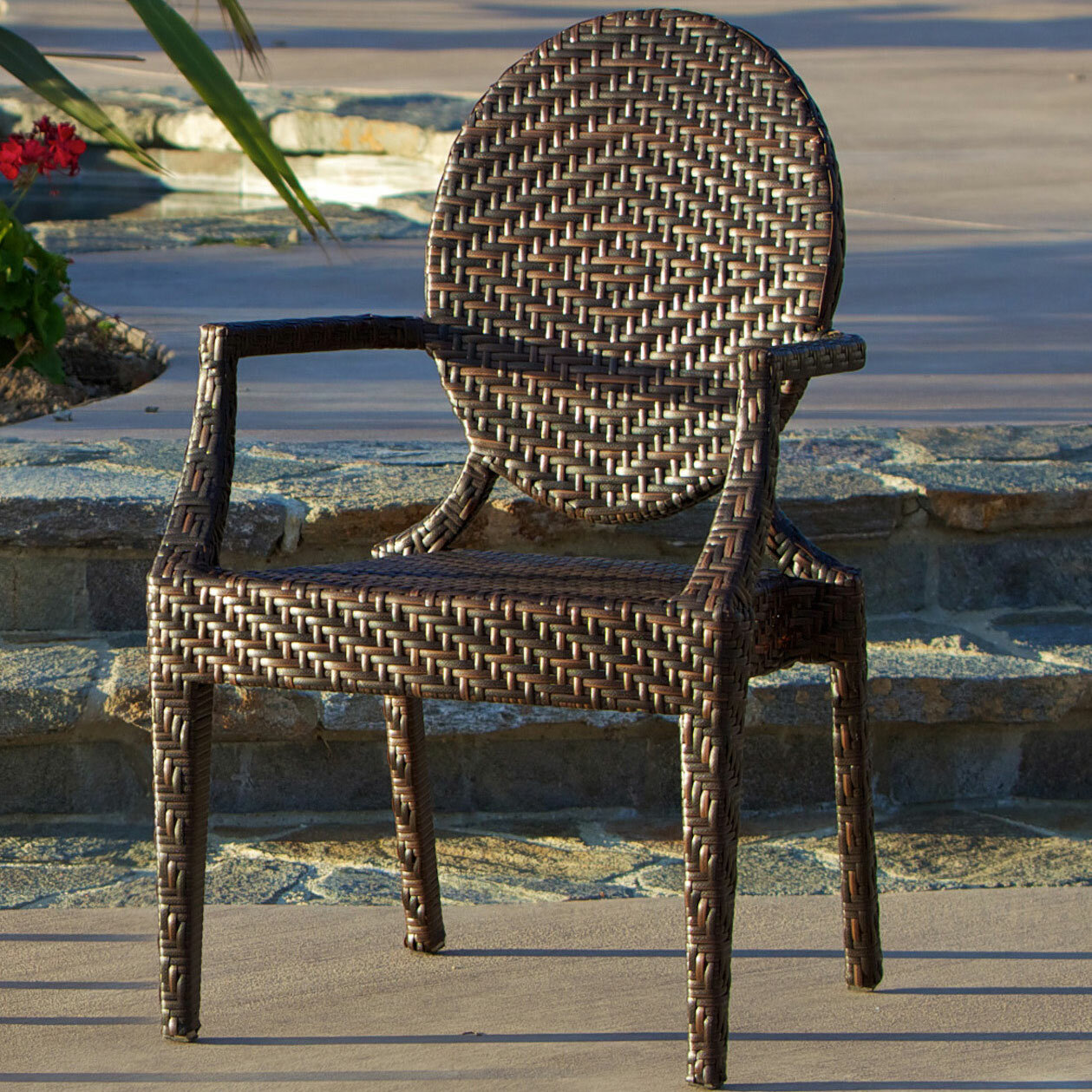 Bay Isle Home Marylyn PE Wicker Outdoor Arm Chair | eBay