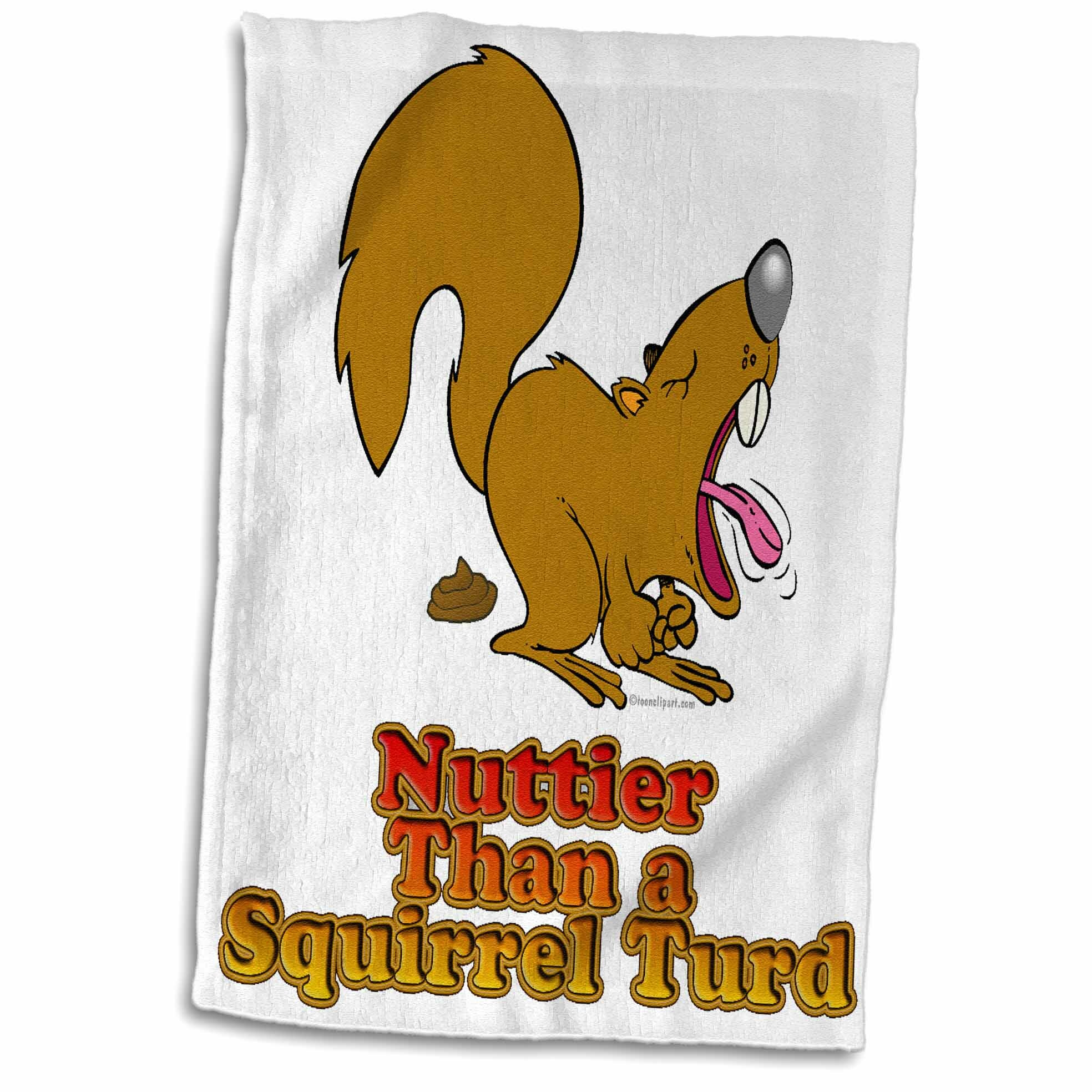 Symple Stuff Nuttier Than a Squirrel Turd Funny Sarcasm Cartoon Hand ...