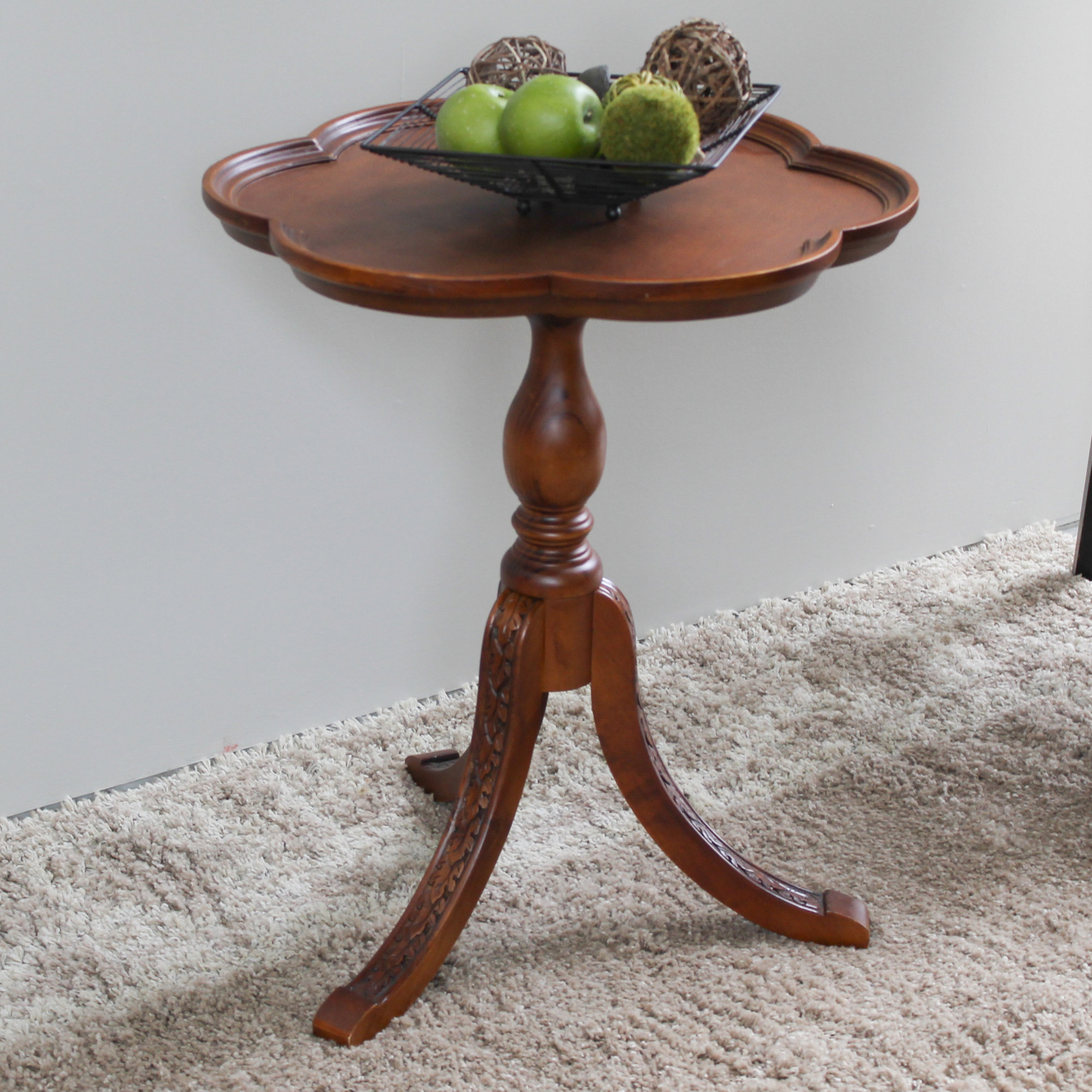 Astoria Grand Barron Hand Carved Wooden End Table 191510761359 eBay