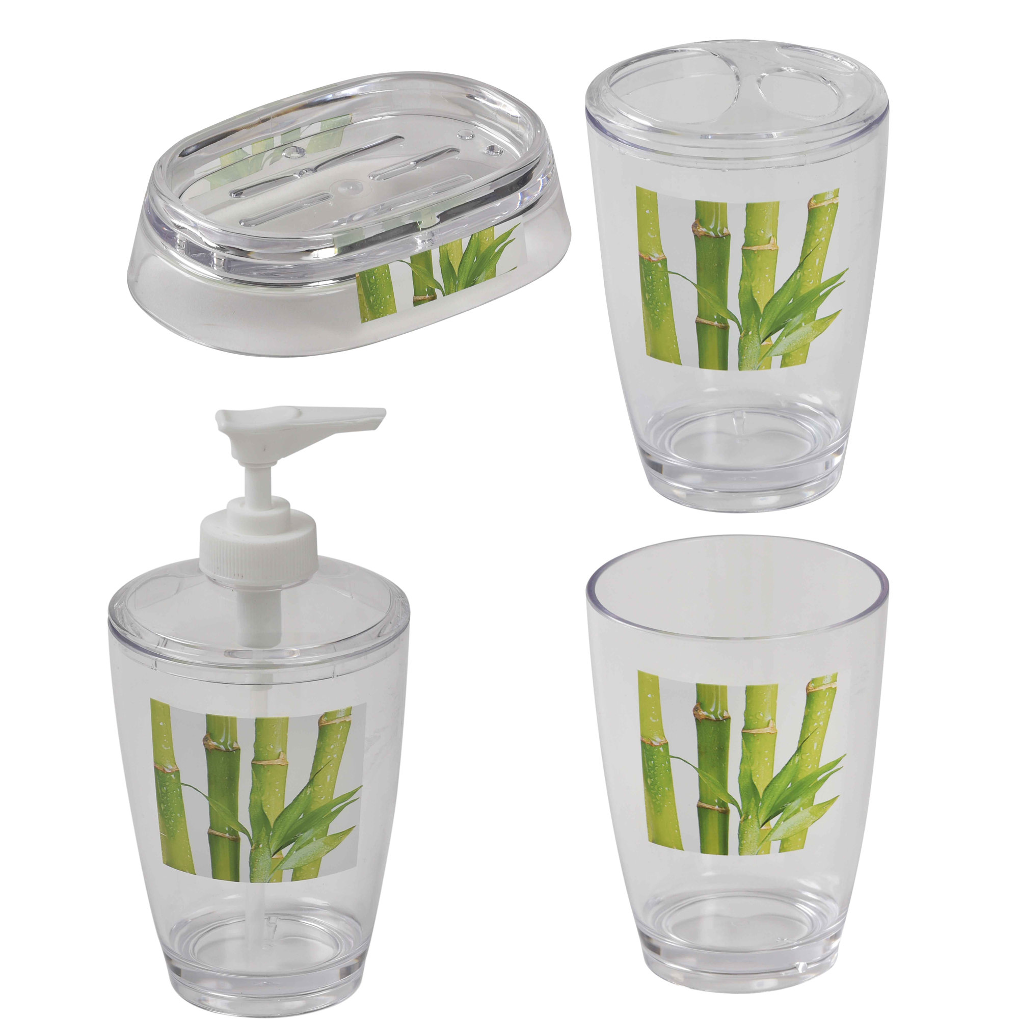 Evideco Zen and Co Acrylic Bathroom Countertop Soap Dish