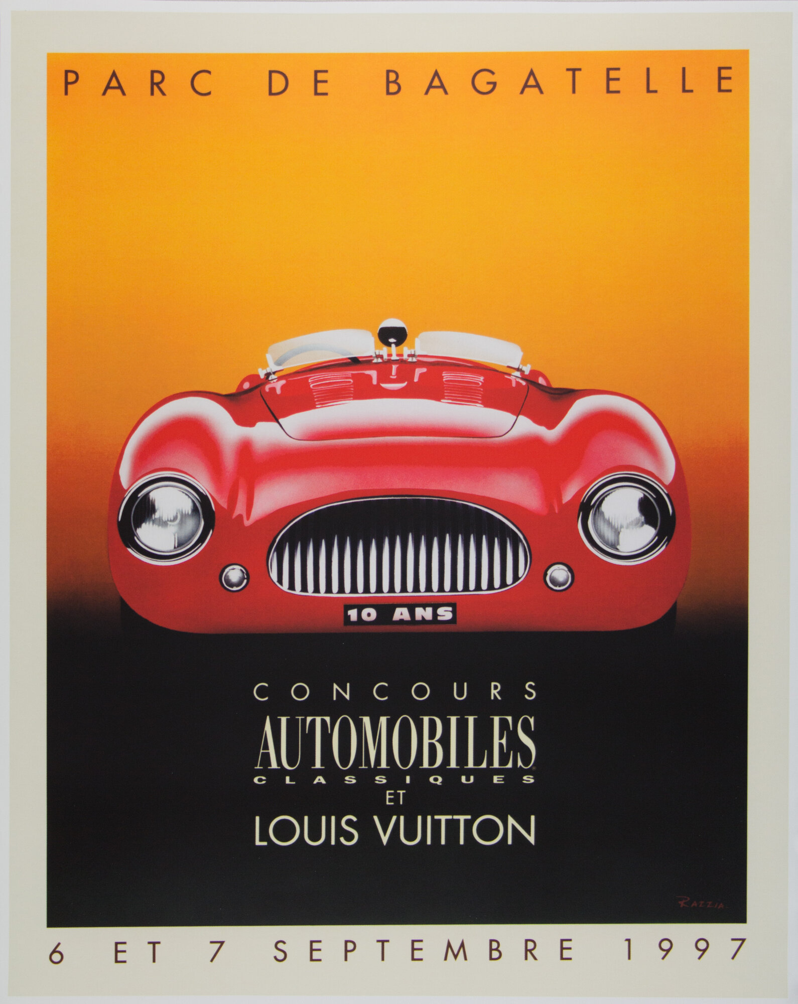 &#39;Louis Vuitton 1997 Concours Automobiles Classique&#39; Framed Graphic Art Print 192266057437 | eBay