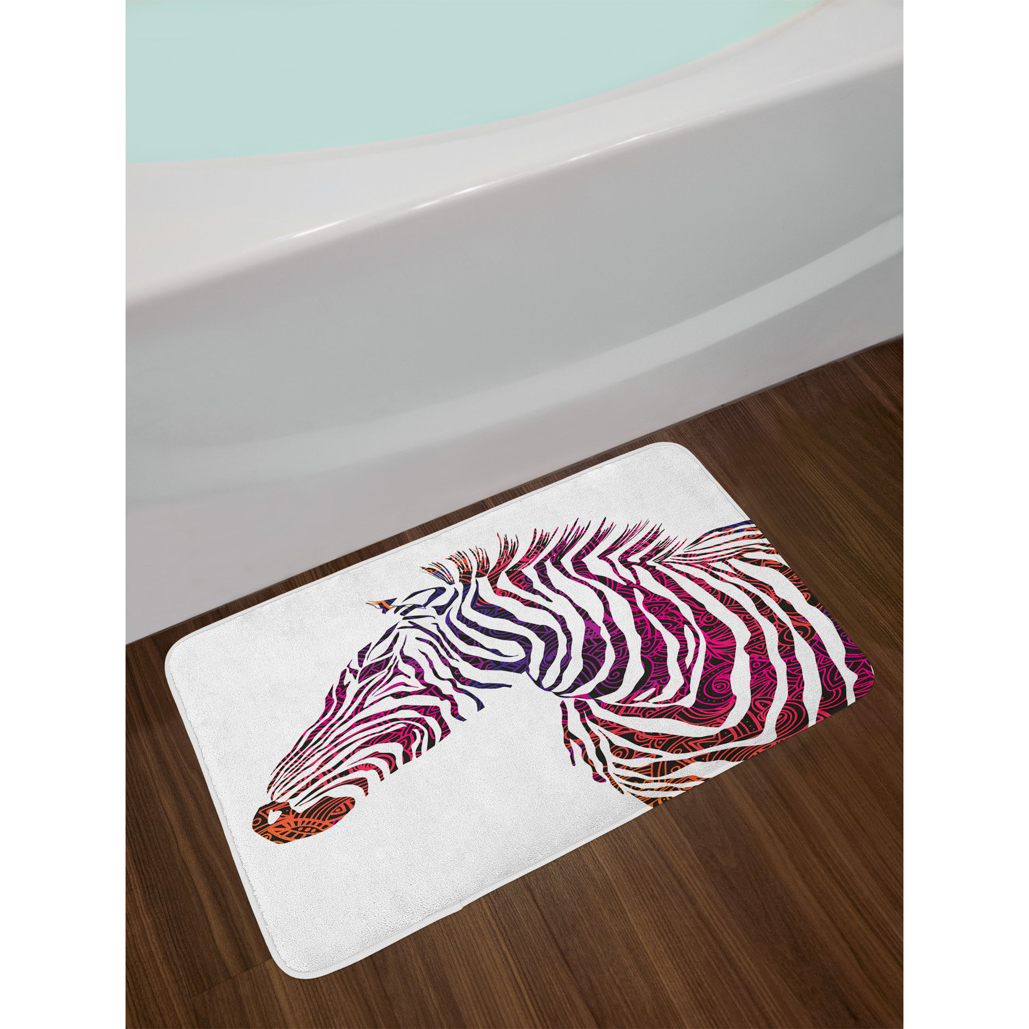 East Urban Home Animal Ornamental Zebra Bath Rug eBay