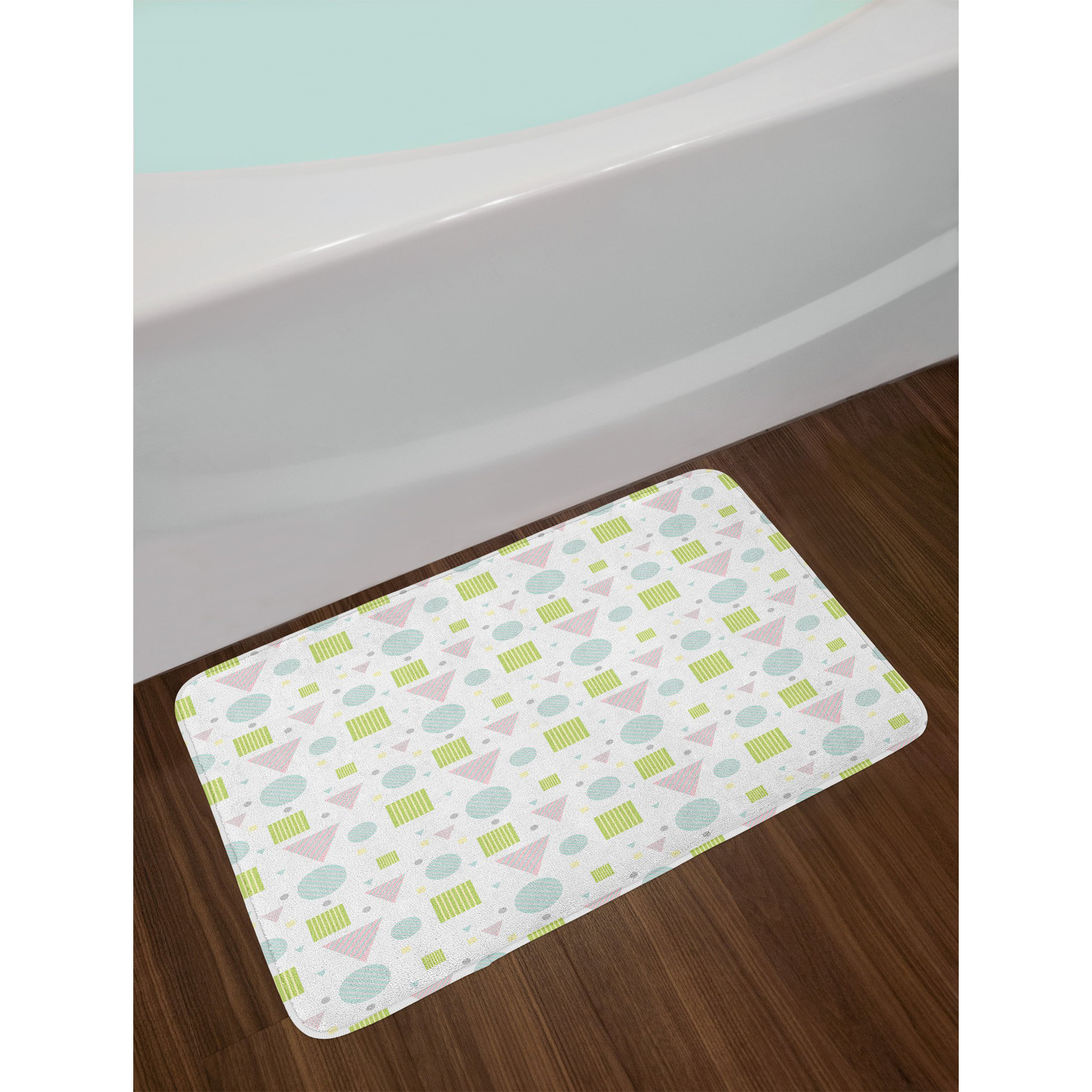East Urban Home Abstract Seafoam Lime Green Pastel Bath Rug eBay