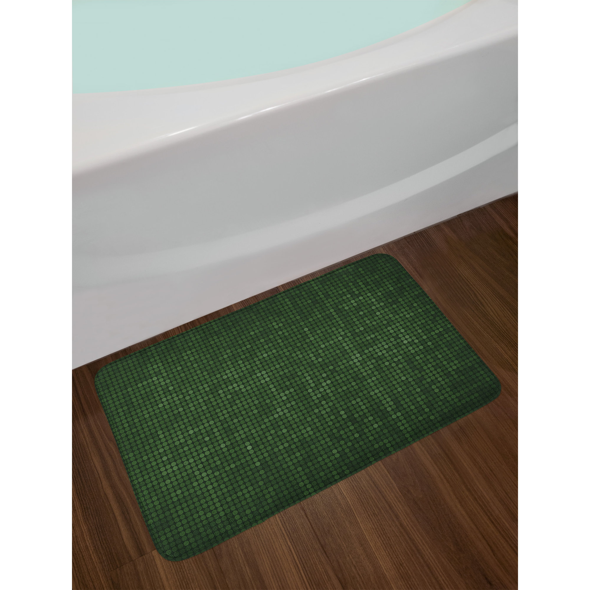 East Urban Home Spotty Forest Green Bath Rug 192464640066 eBay