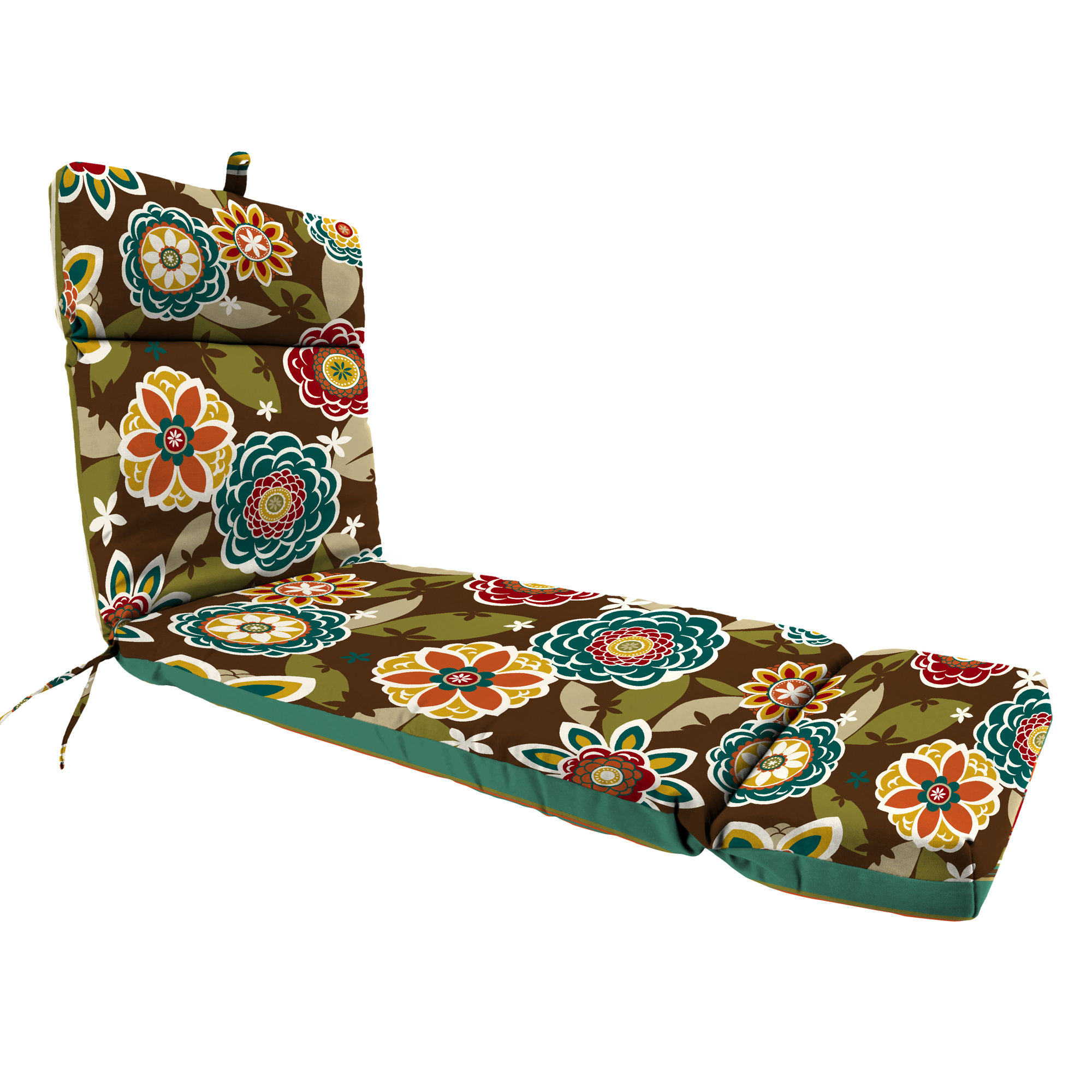 Latitude Run Reversible Polyester Indoor/Outdoor Chaise Lounge Cushion