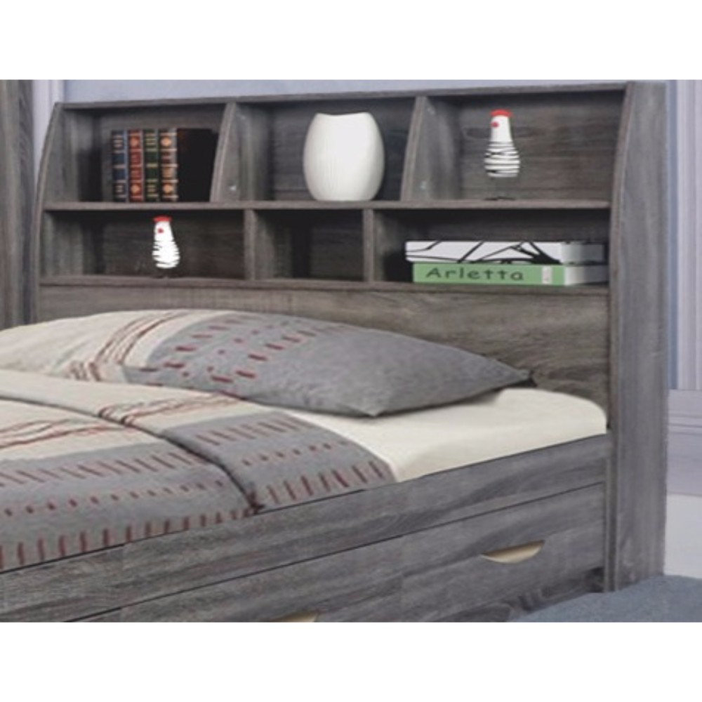 latitude run doering elegant bookcase headboard with 6 shelves ebay