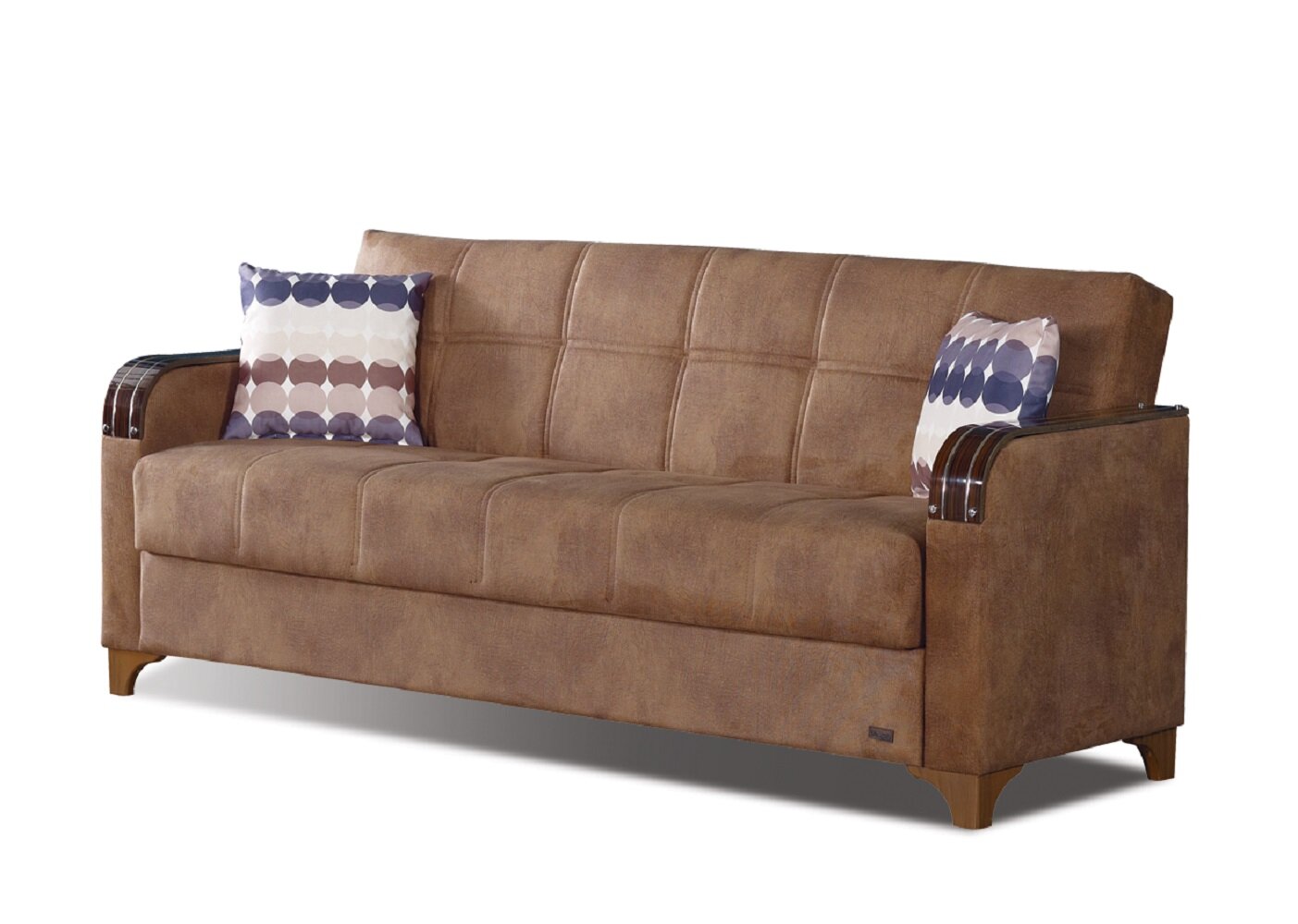 latitude run winslow modern tufted sofa bed