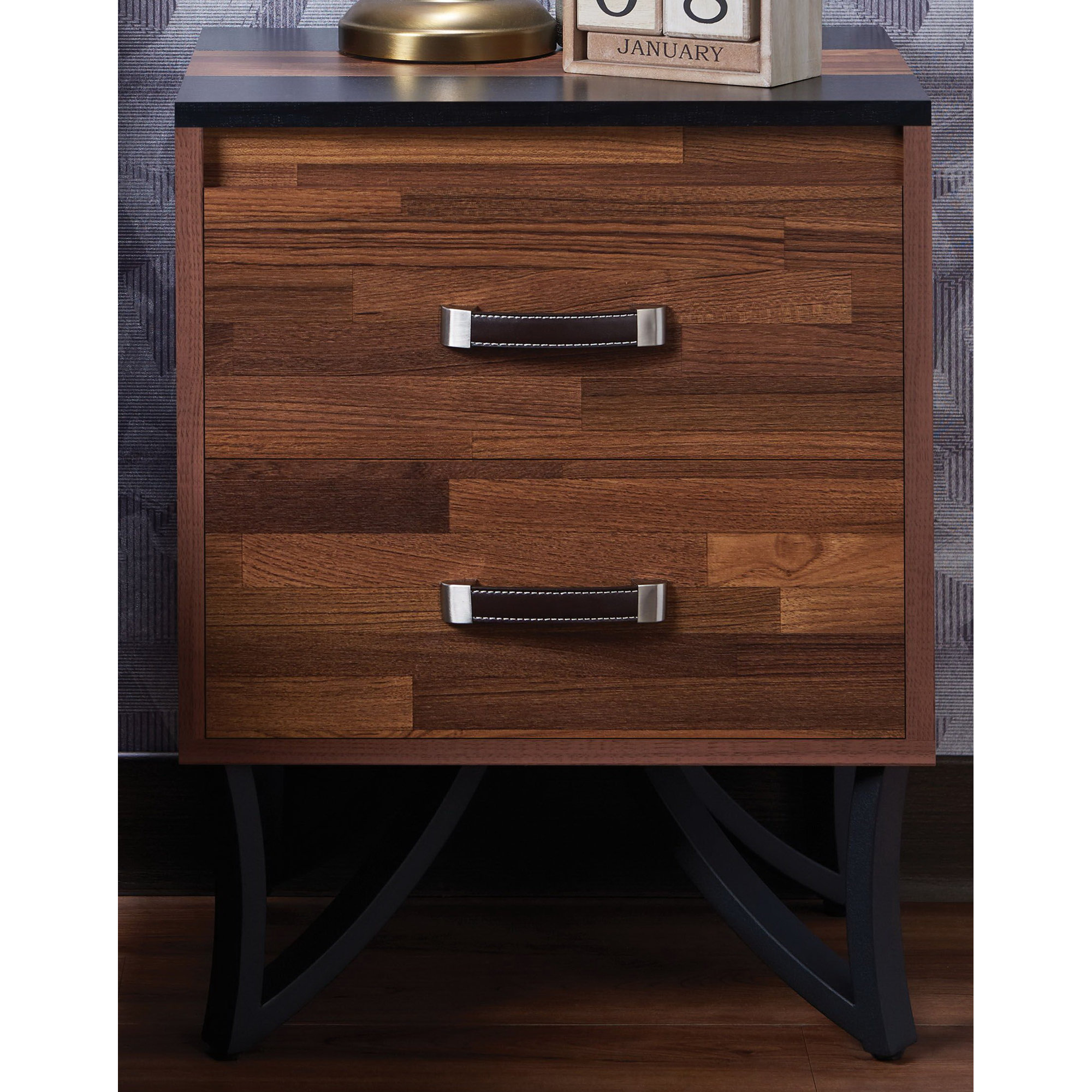 Union Rustic Townsville 2 Drawer Nightstand eBay