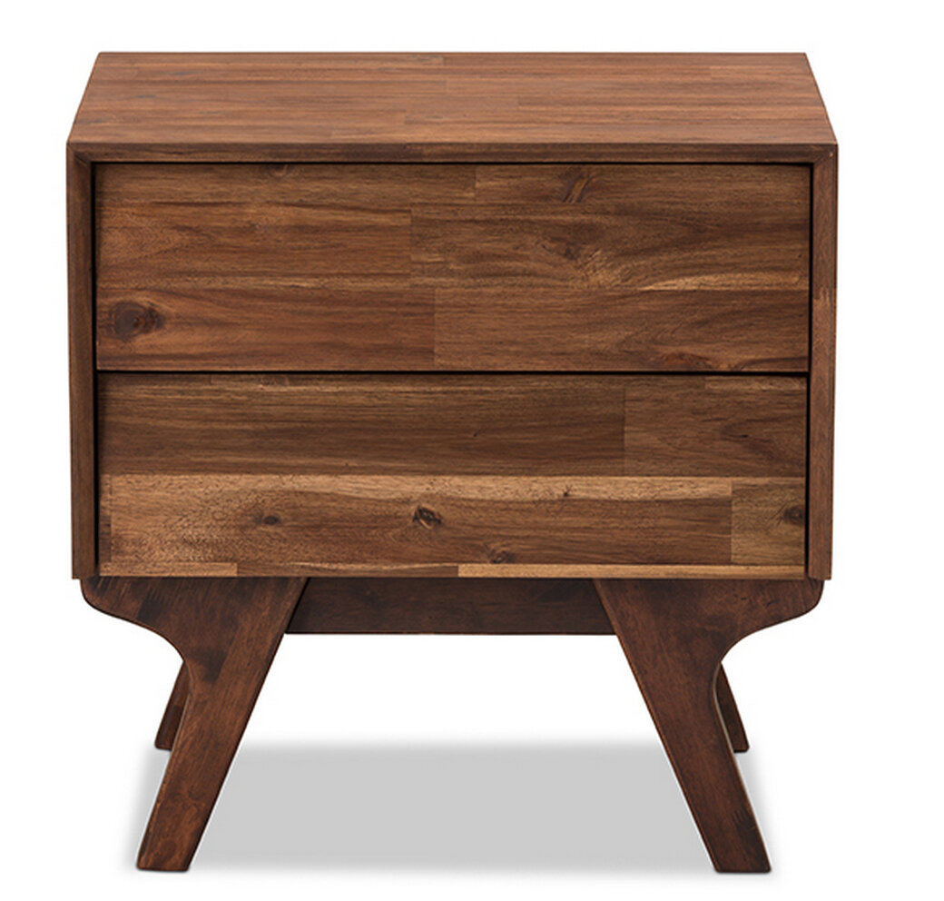 Union Rustic Truesdale Modern 2 Drawer Nightstand eBay