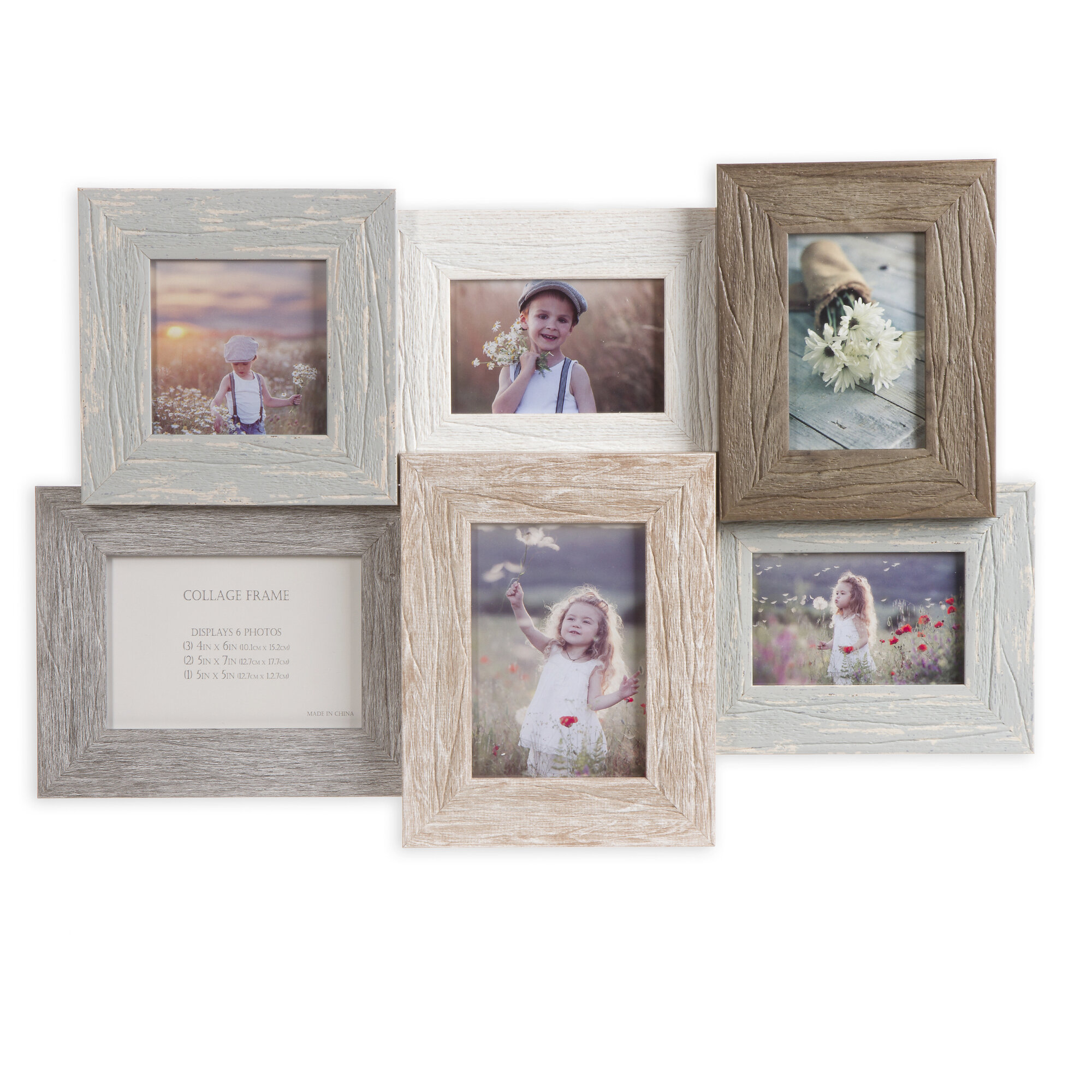gray window collage frames