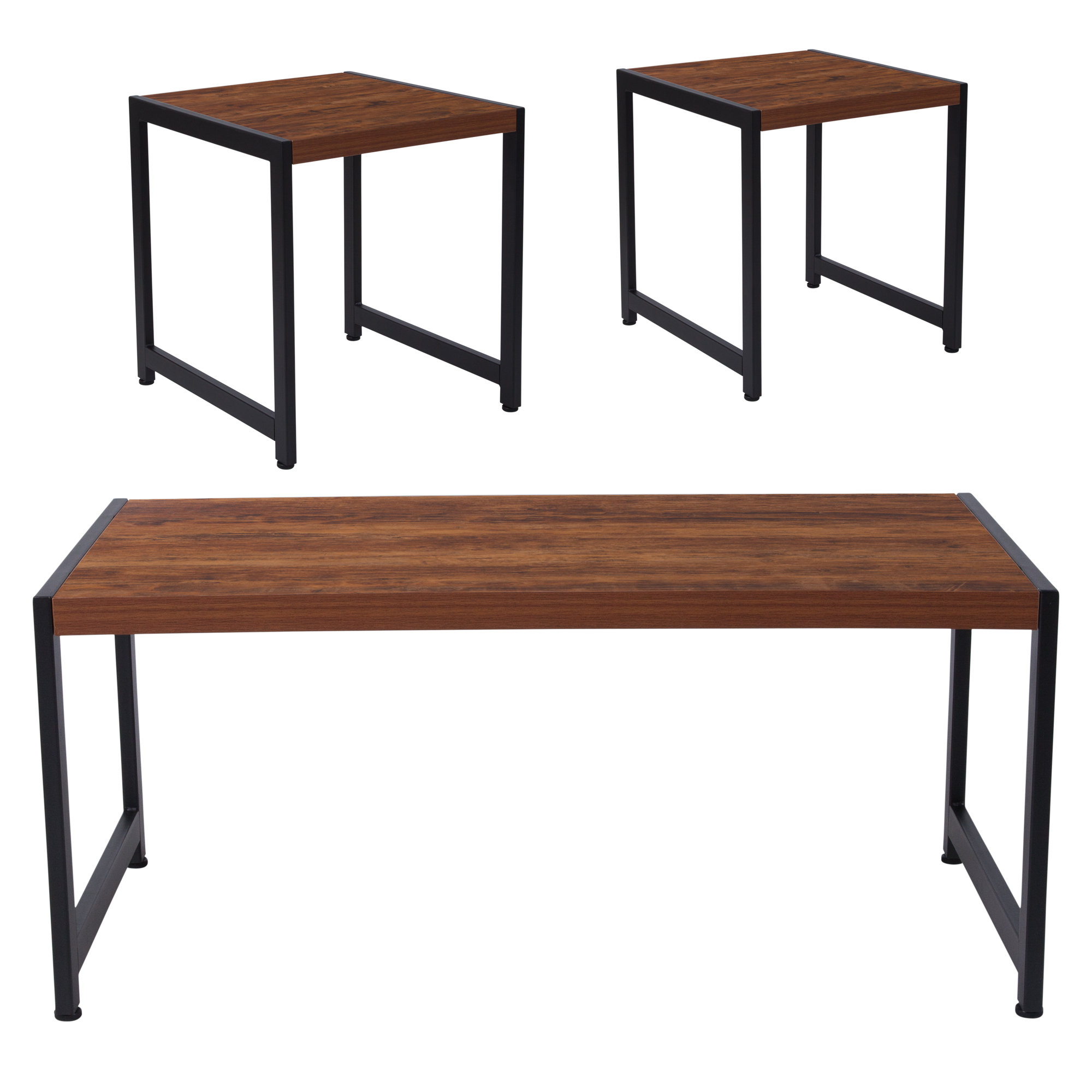 Union Rustic Logue 3 Piece Coffee Table Set | eBay